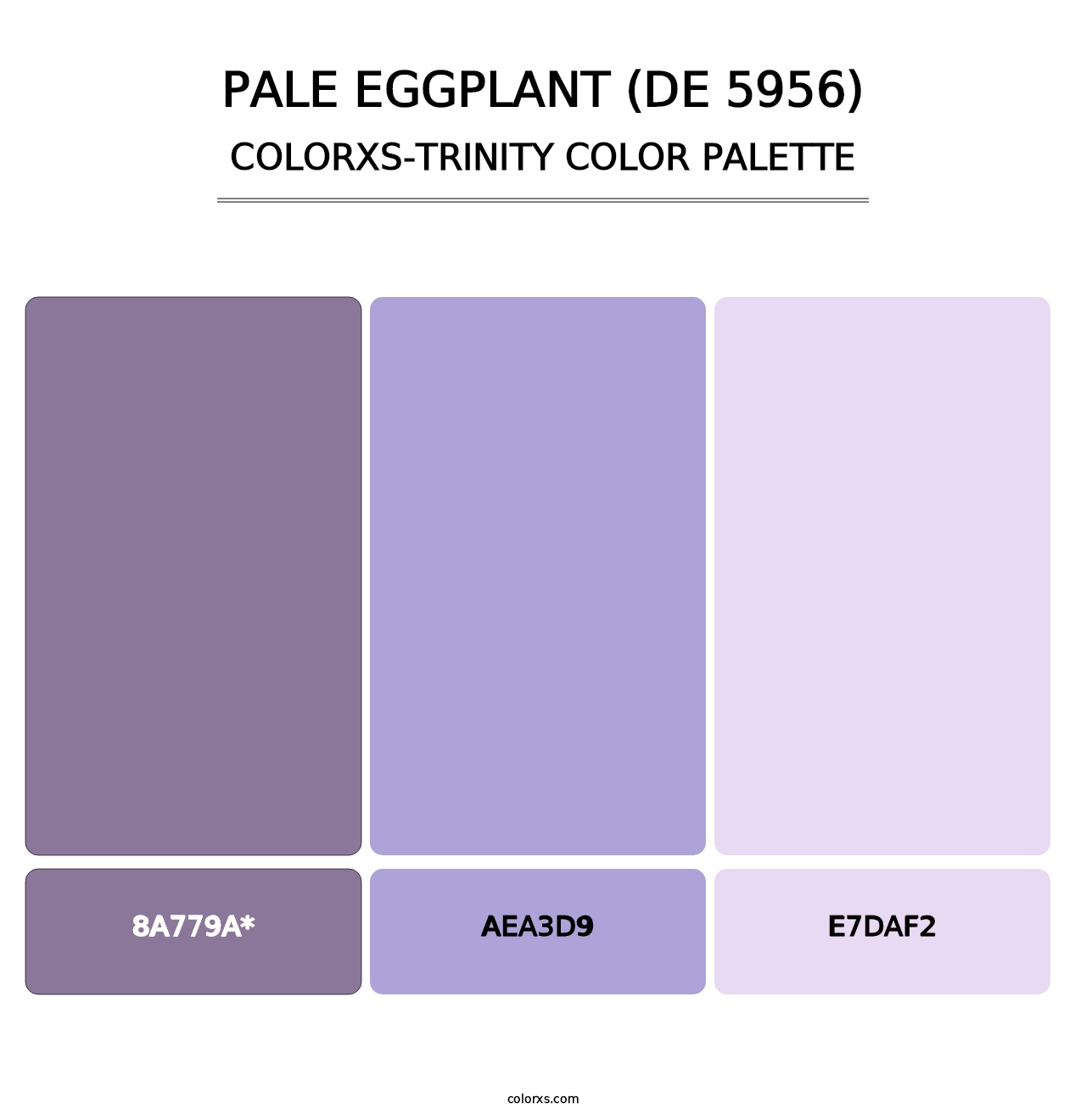 Pale Eggplant (DE 5956) - Colorxs Trinity Palette