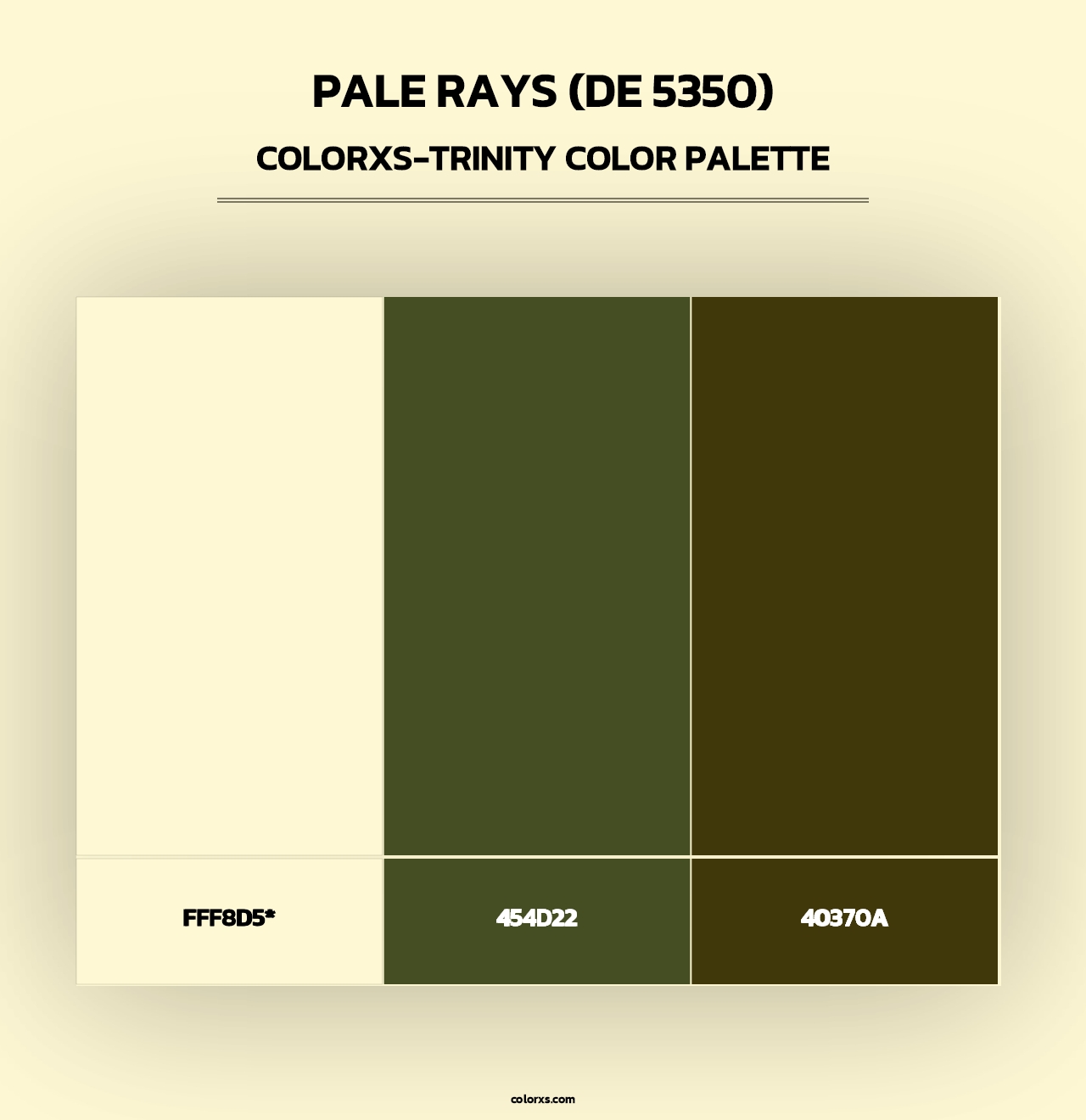 Pale Rays (DE 5350) - Colorxs Trinity Palette