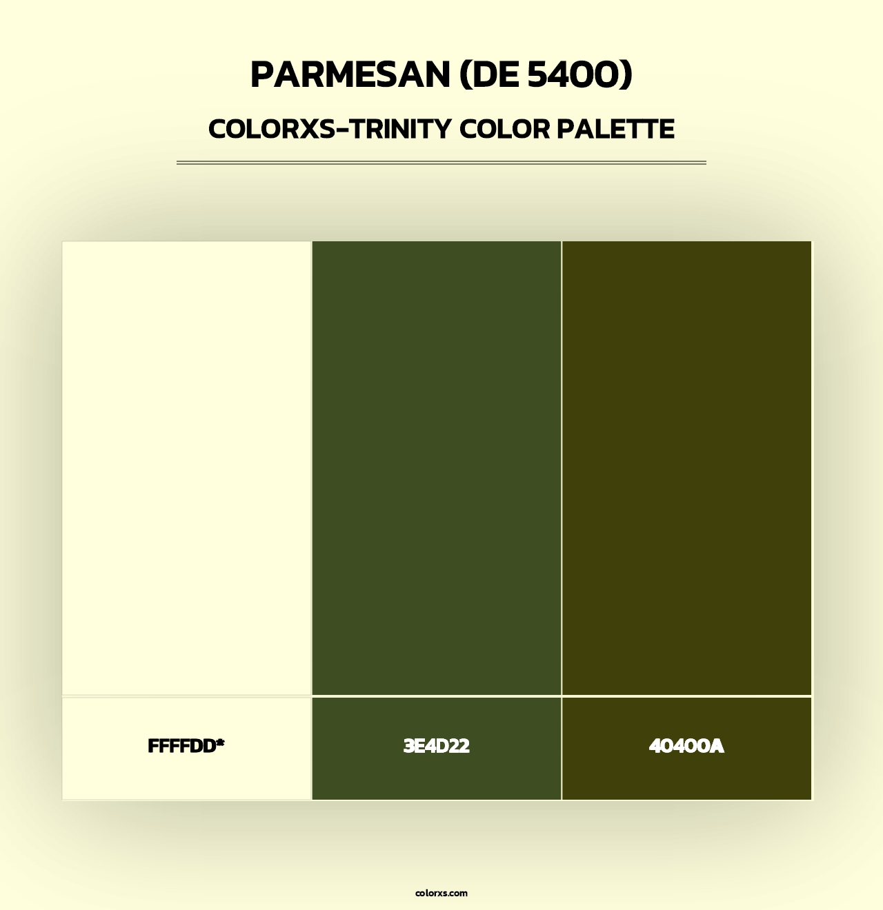 Parmesan (DE 5400) - Colorxs Trinity Palette