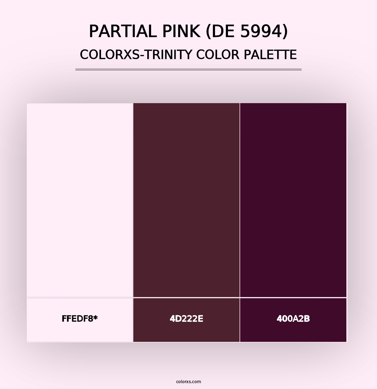 Partial Pink (DE 5994) - Colorxs Trinity Palette