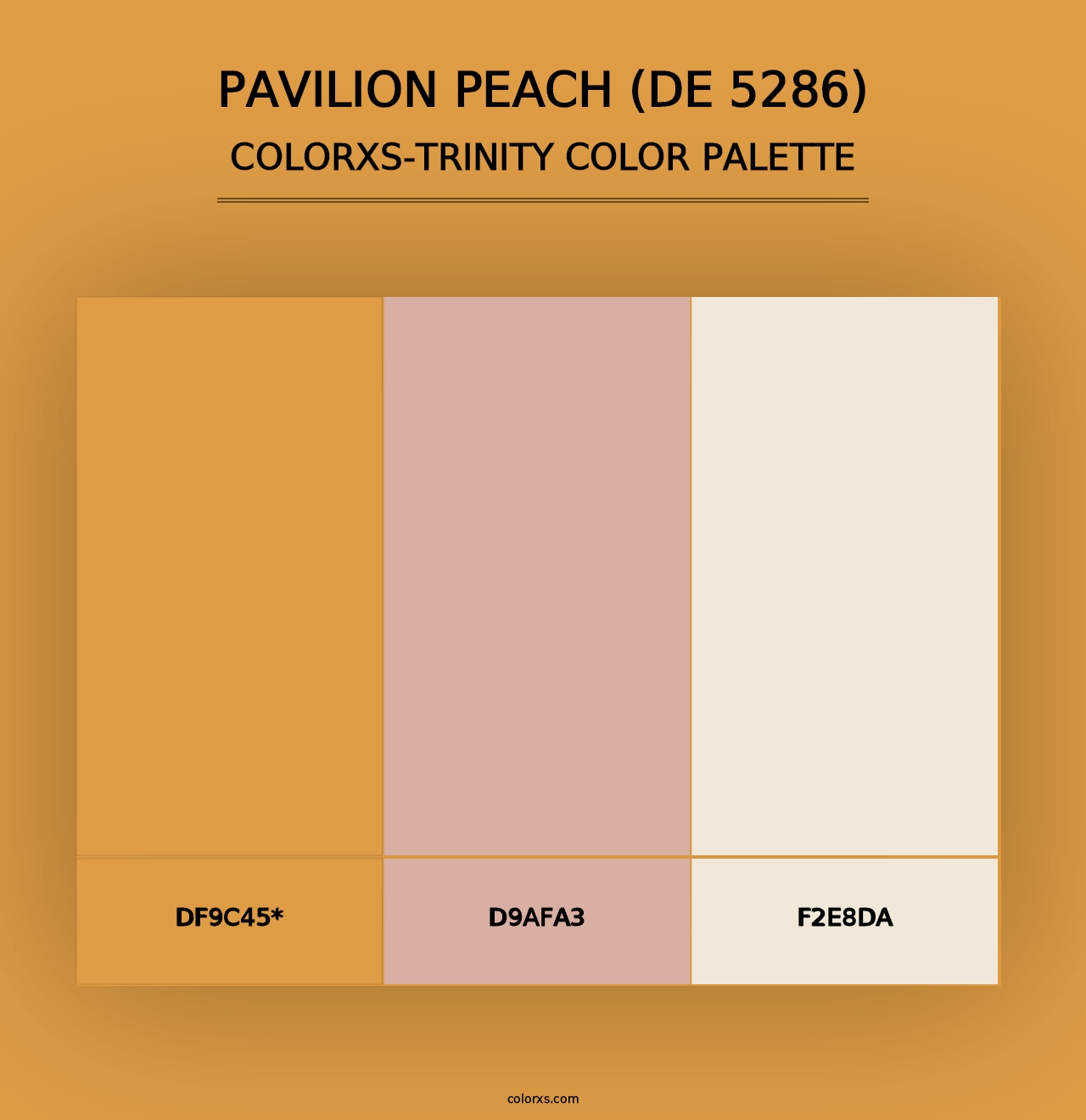 Pavilion Peach (DE 5286) - Colorxs Trinity Palette