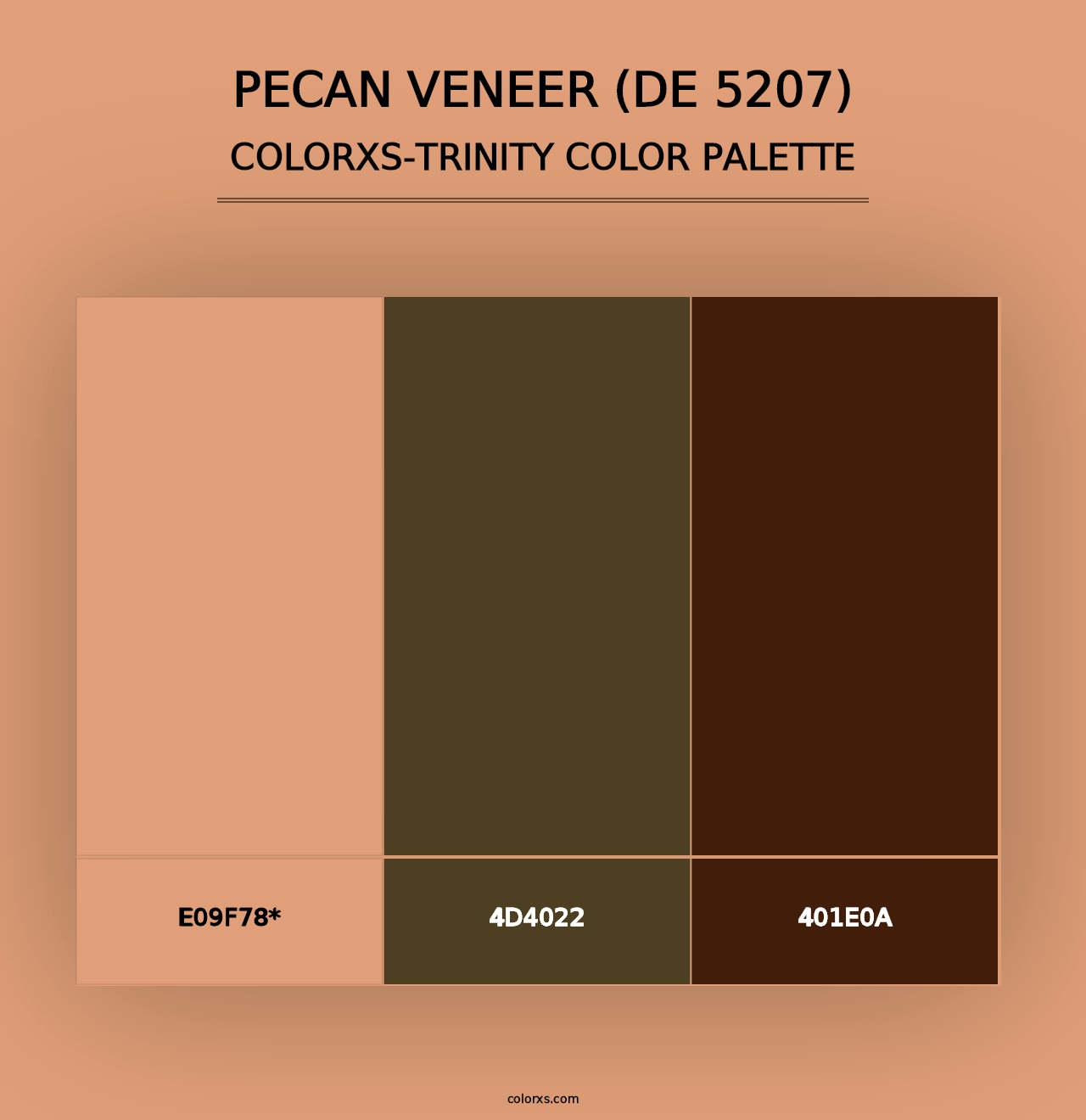 Pecan Veneer (DE 5207) - Colorxs Trinity Palette