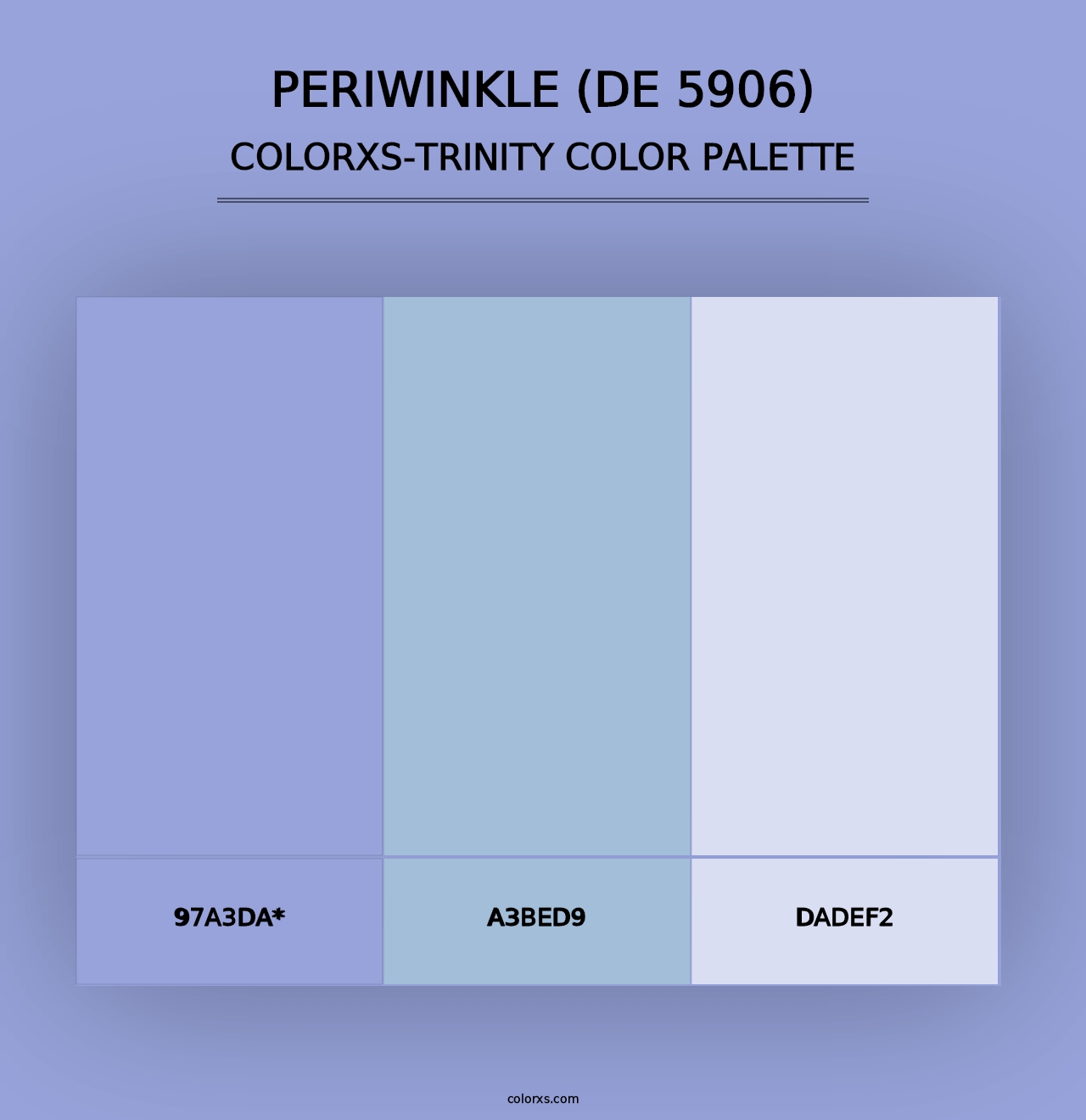 Periwinkle (DE 5906) - Colorxs Trinity Palette