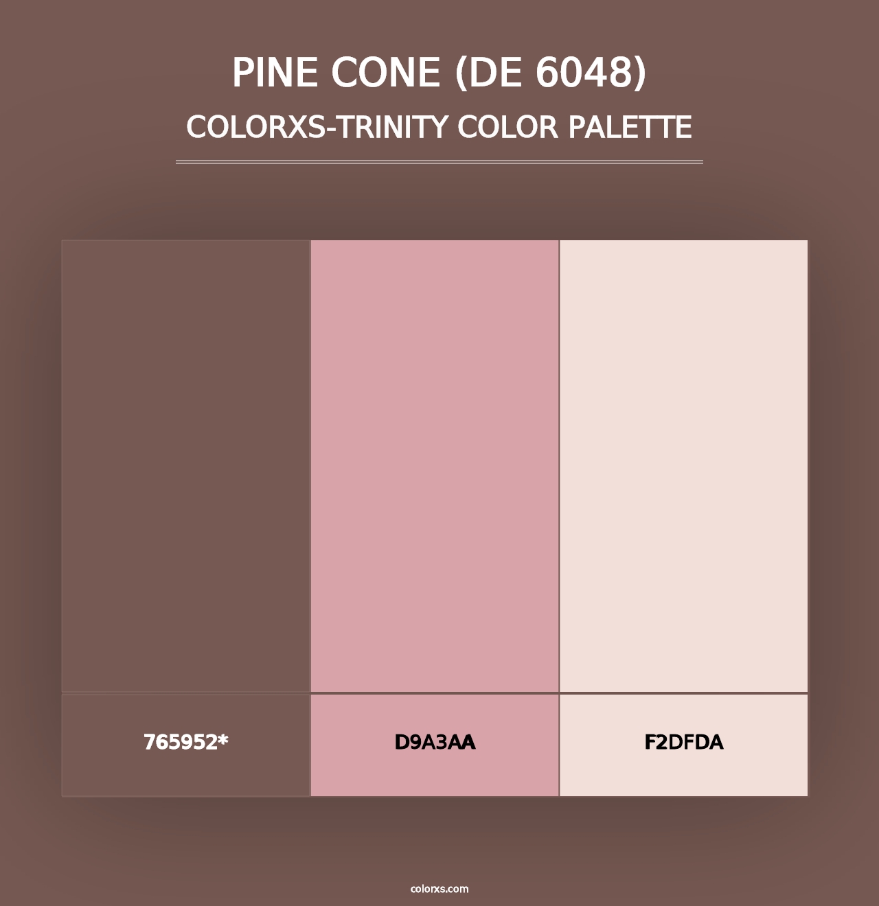 Pine Cone (DE 6048) - Colorxs Trinity Palette