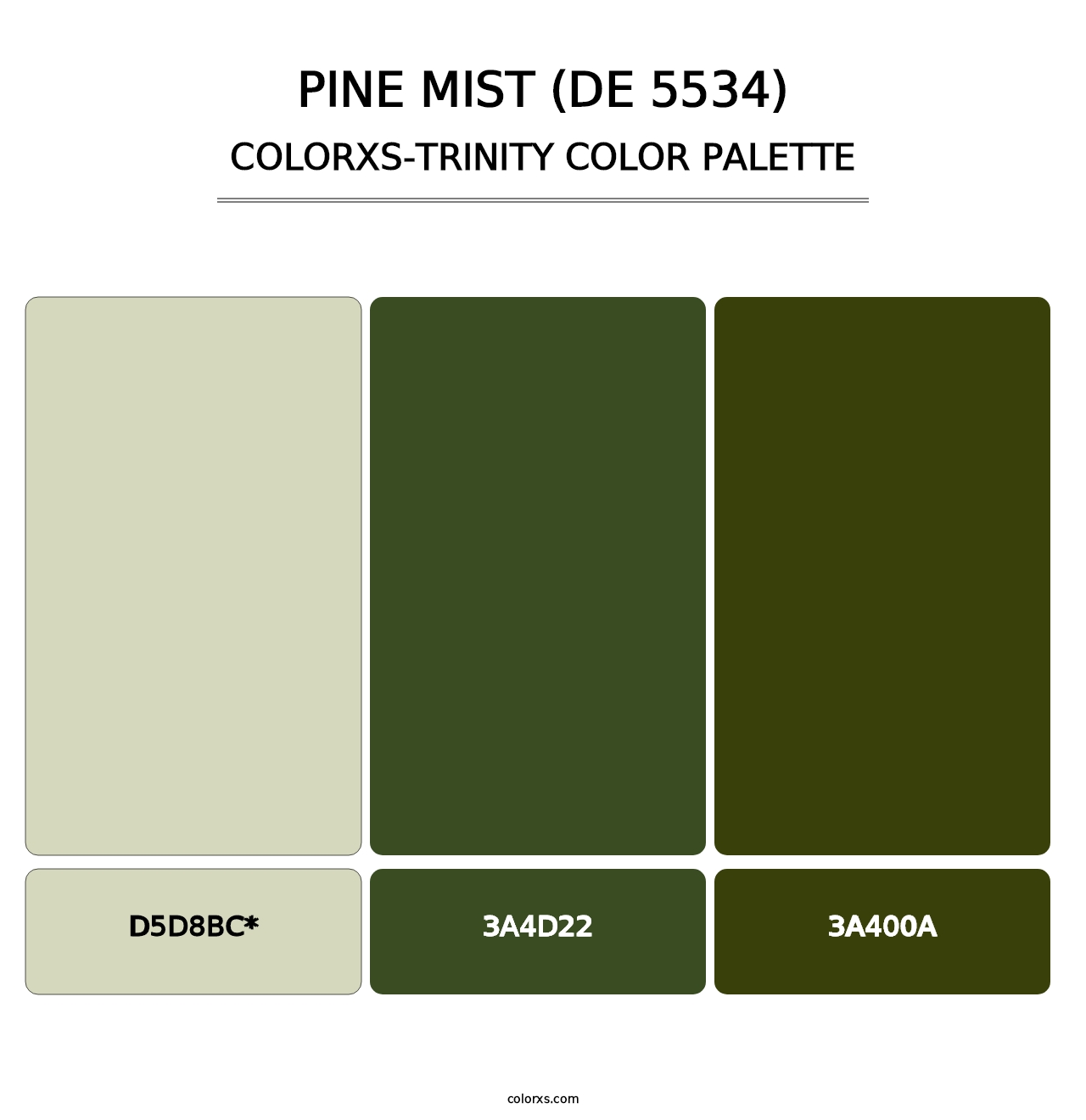 Pine Mist (DE 5534) - Colorxs Trinity Palette