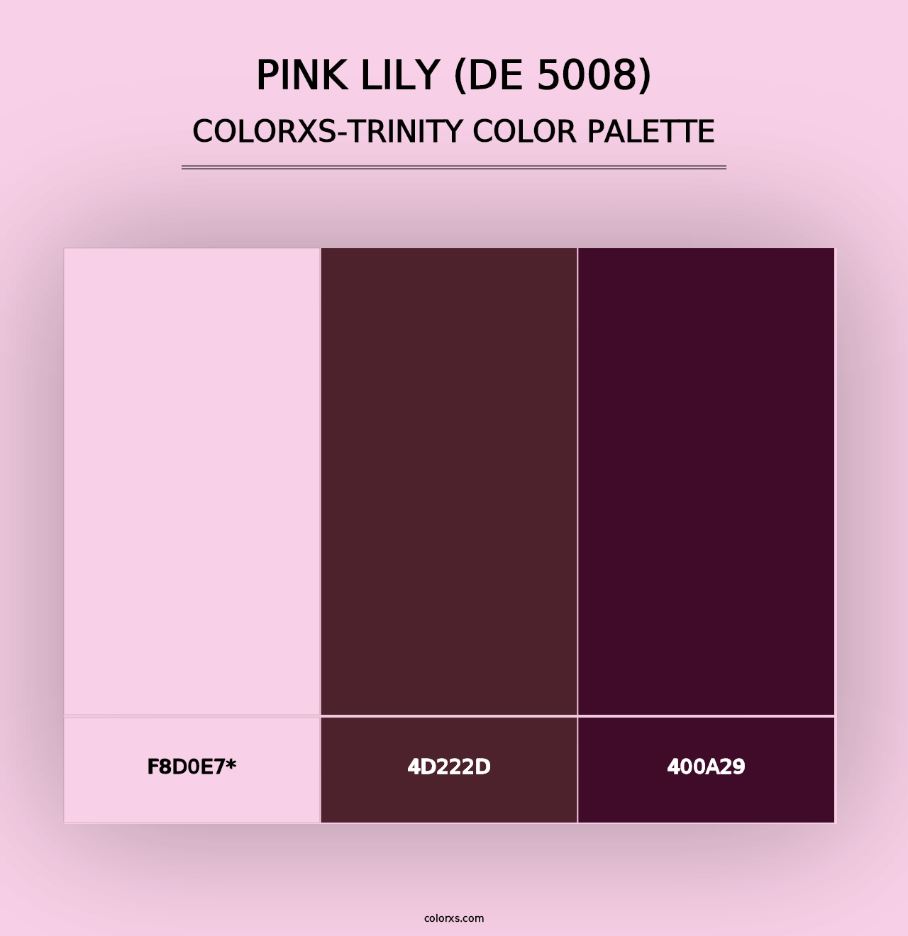 Pink Lily (DE 5008) - Colorxs Trinity Palette