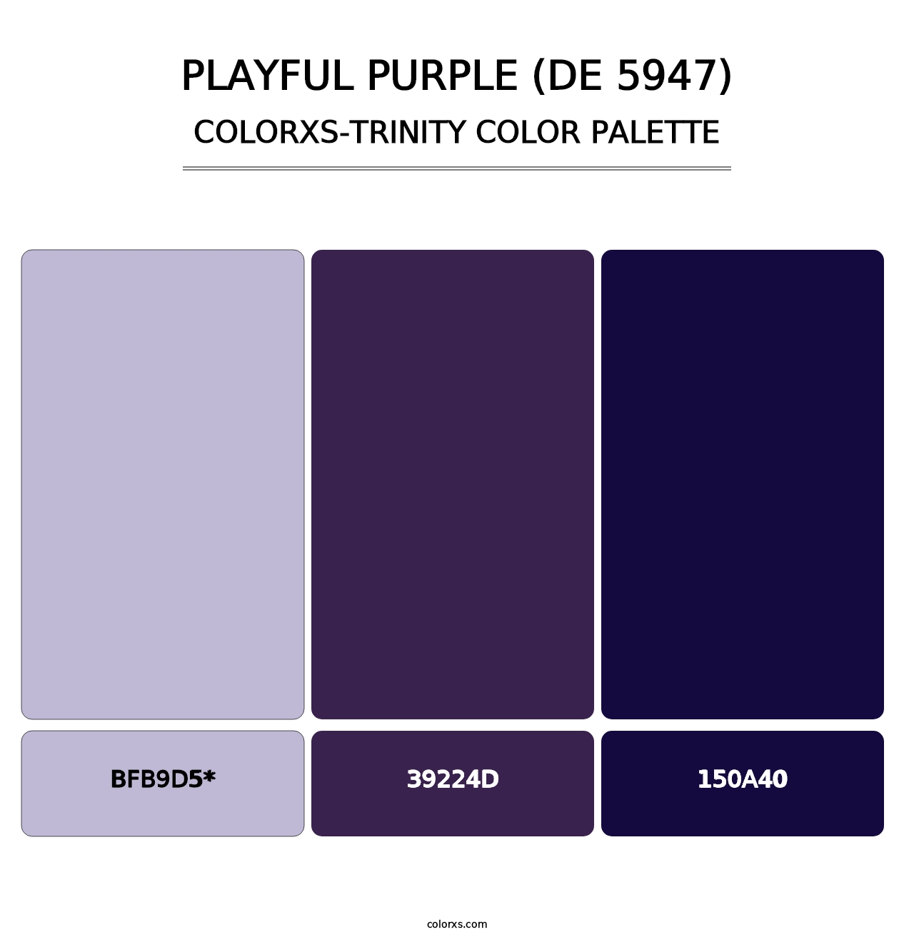 Playful Purple (DE 5947) - Colorxs Trinity Palette