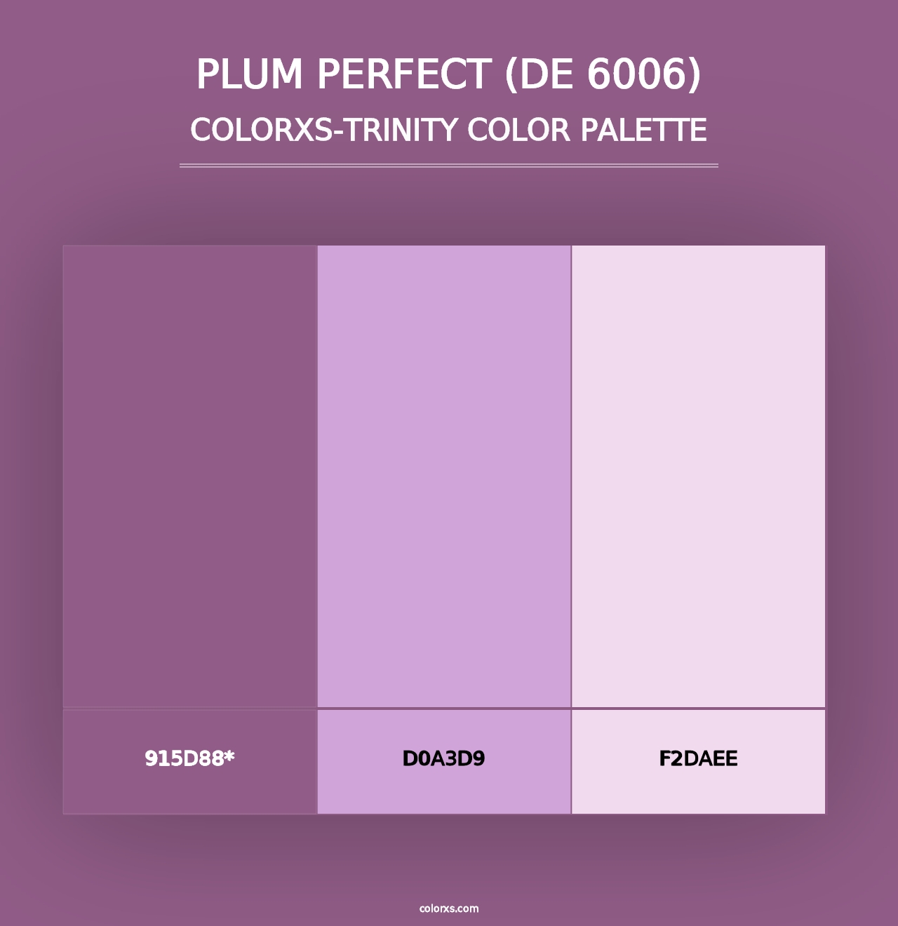 Plum Perfect (DE 6006) - Colorxs Trinity Palette