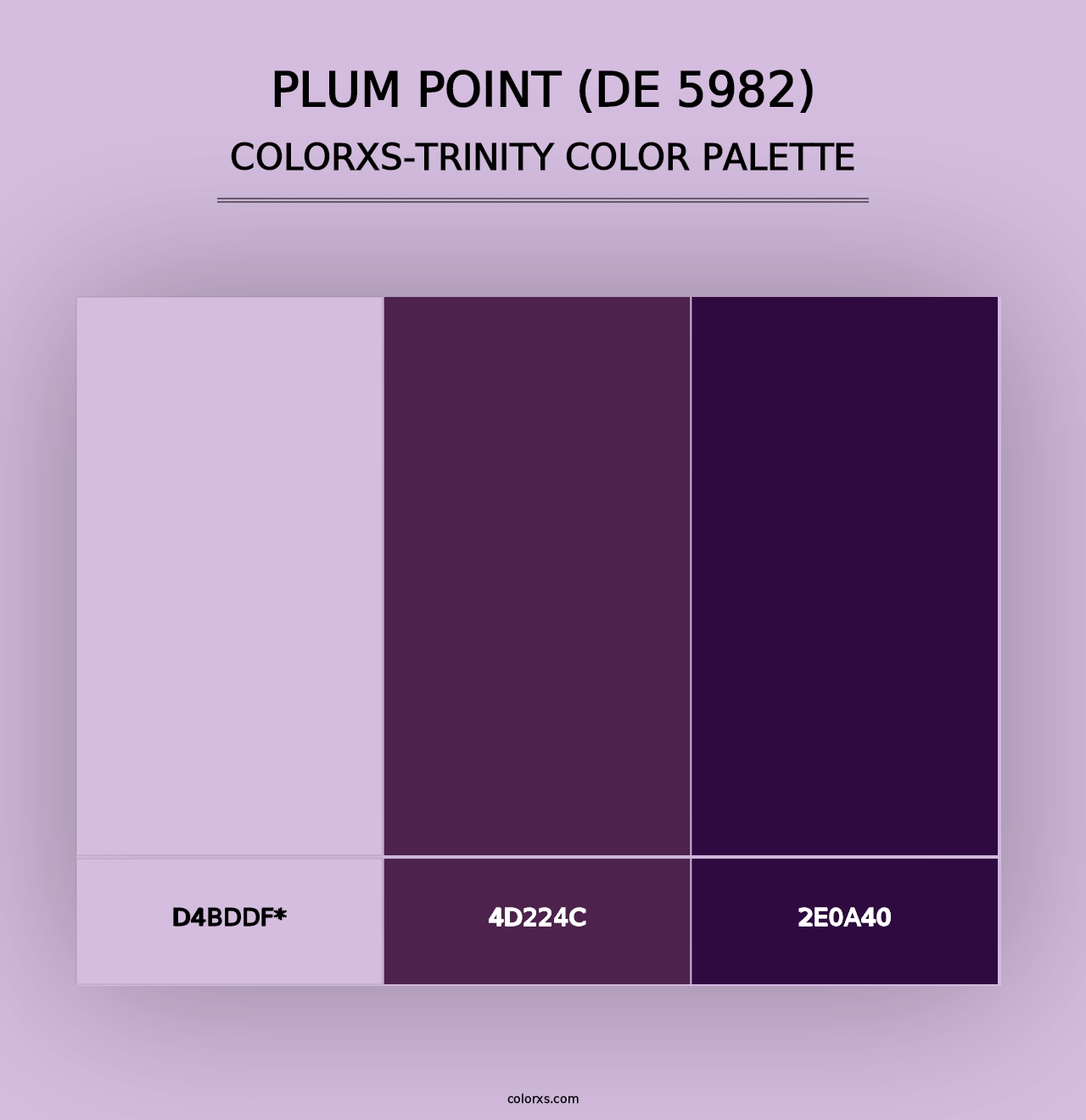 Plum Point (DE 5982) - Colorxs Trinity Palette