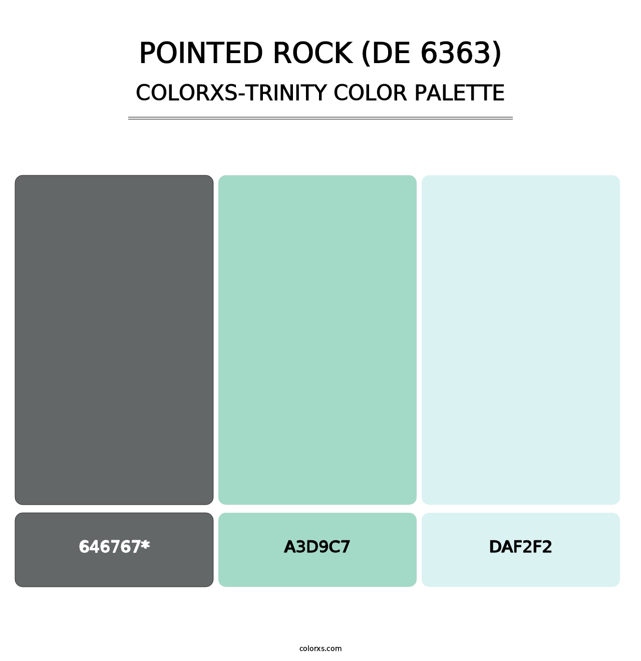 Pointed Rock (DE 6363) - Colorxs Trinity Palette