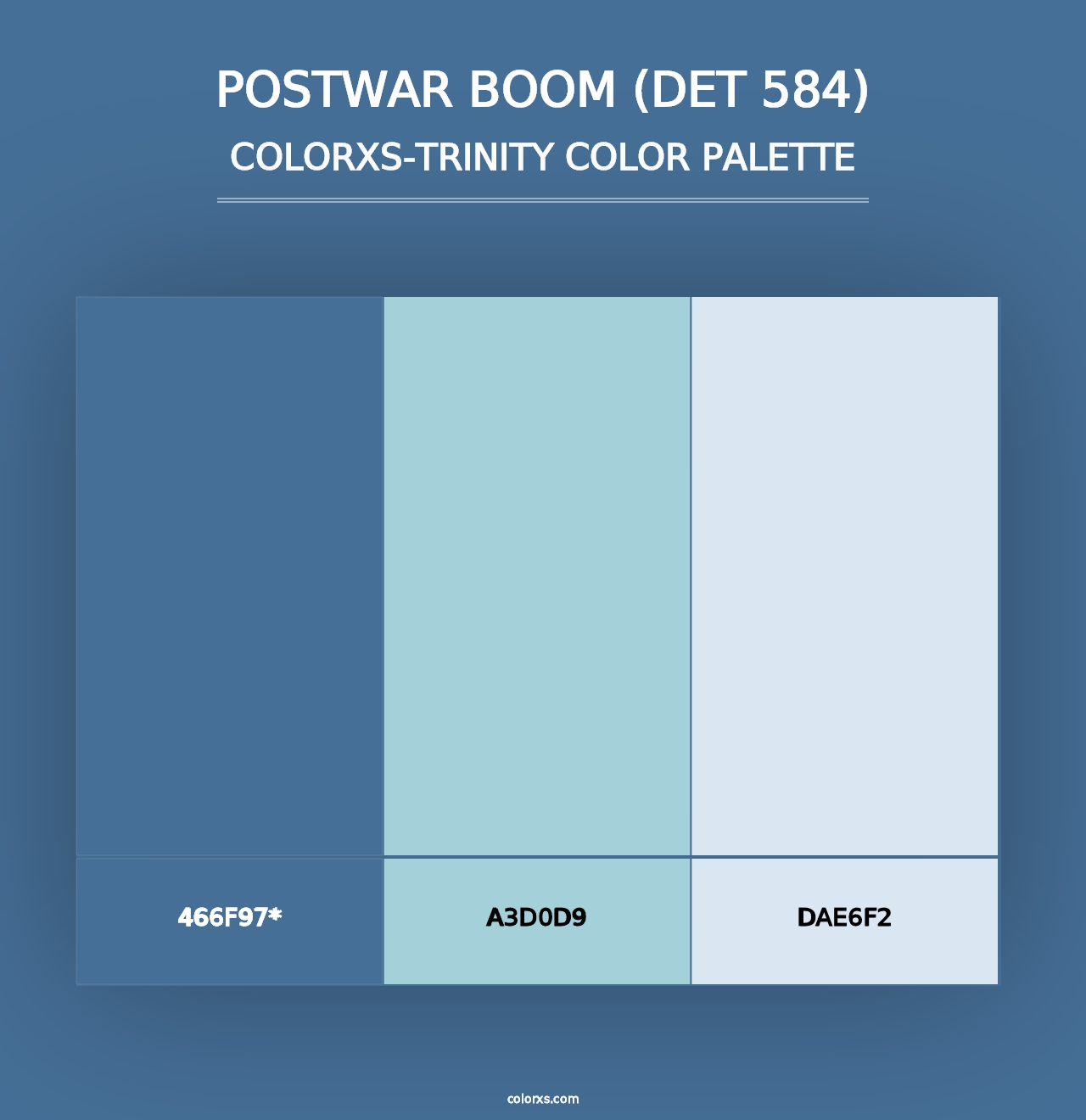 Postwar Boom (DET 584) - Colorxs Trinity Palette