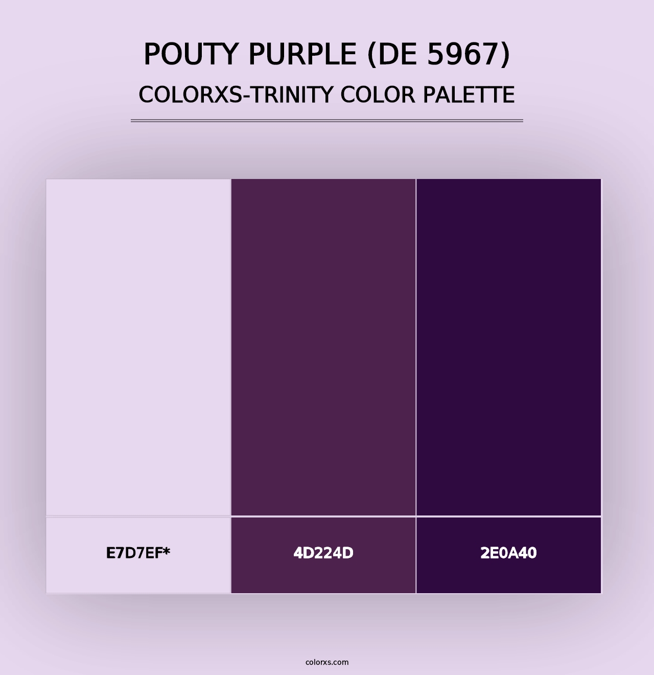 Pouty Purple (DE 5967) - Colorxs Trinity Palette