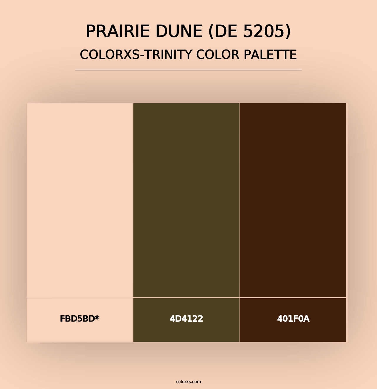 Prairie Dune (DE 5205) - Colorxs Trinity Palette