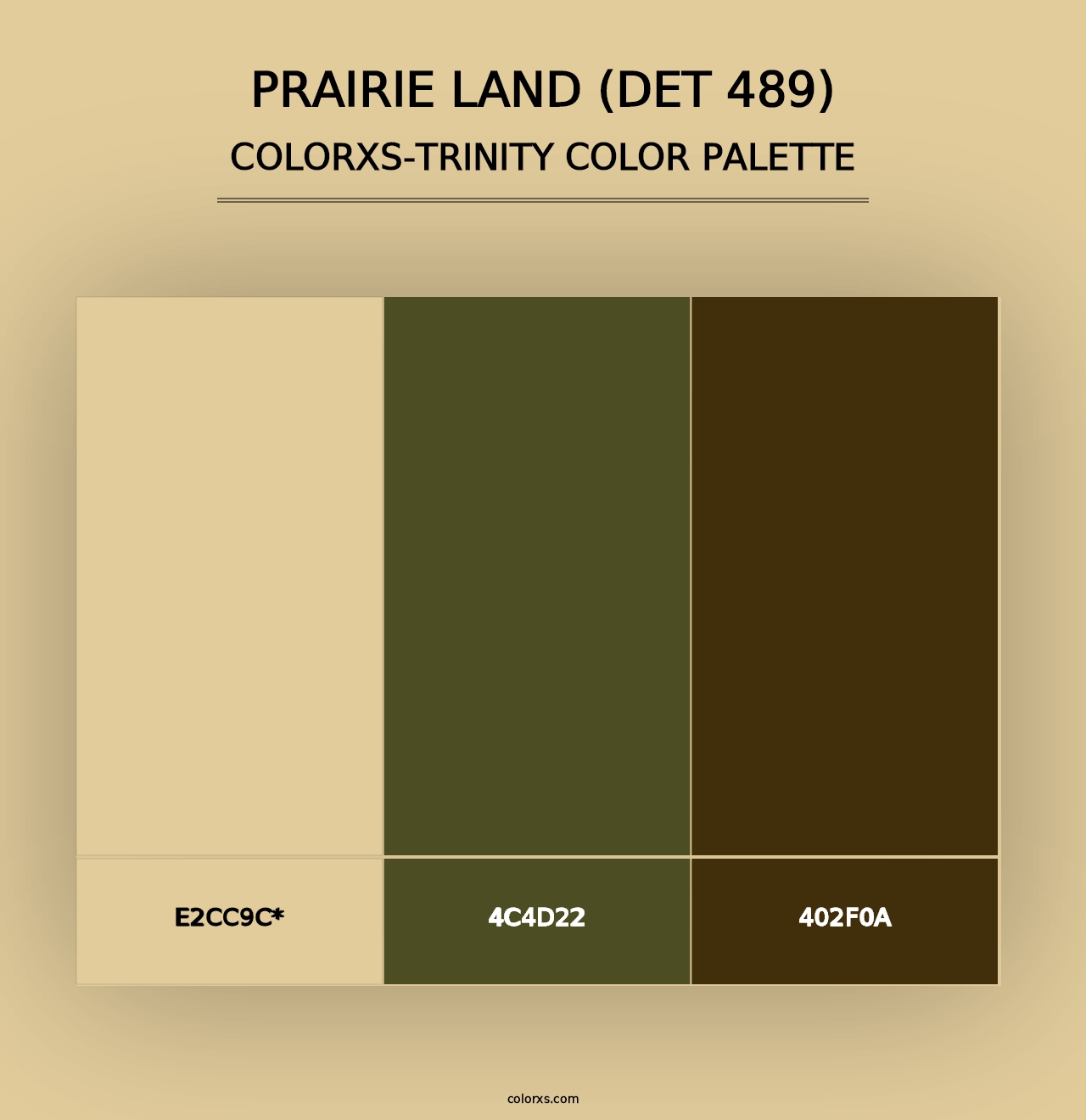 Prairie Land (DET 489) - Colorxs Trinity Palette