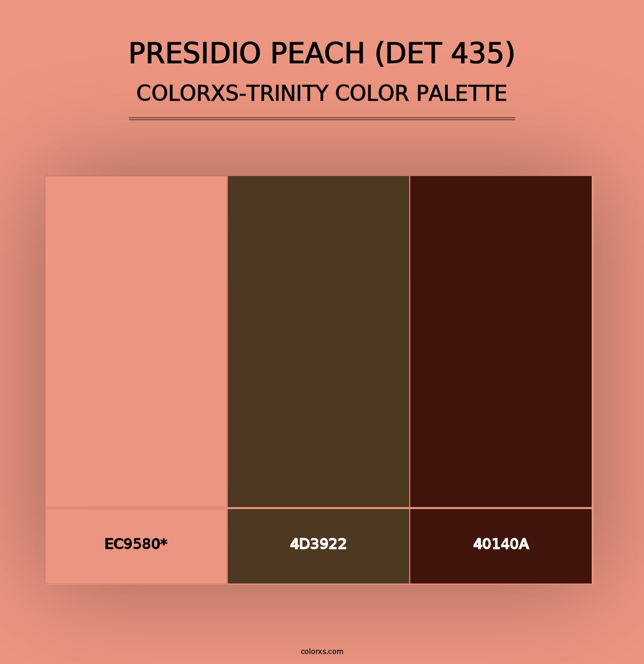 Presidio Peach (DET 435) - Colorxs Trinity Palette