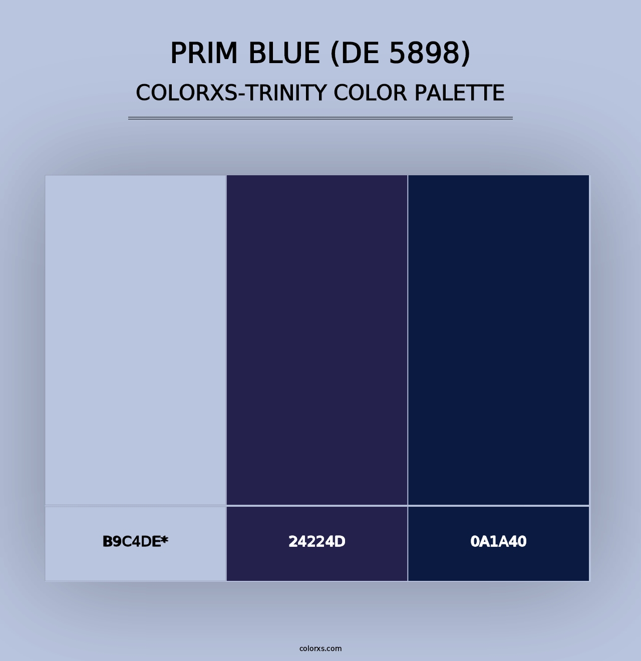 Prim Blue (DE 5898) - Colorxs Trinity Palette