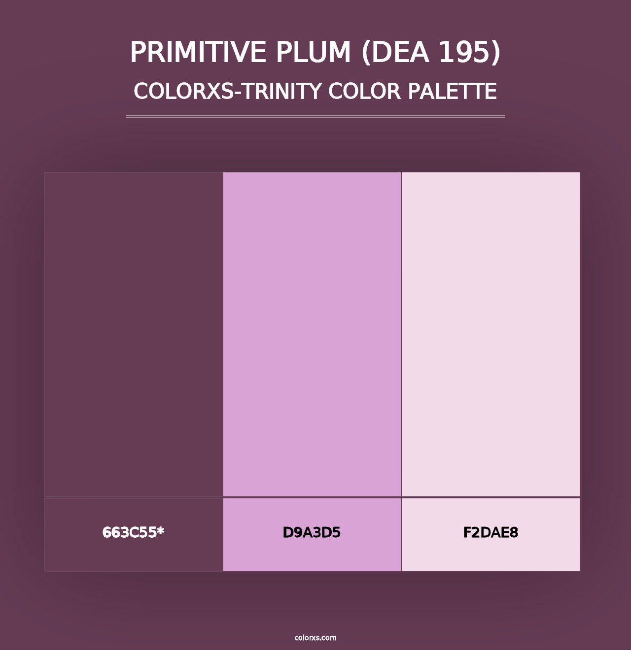 Primitive Plum (DEA 195) - Colorxs Trinity Palette