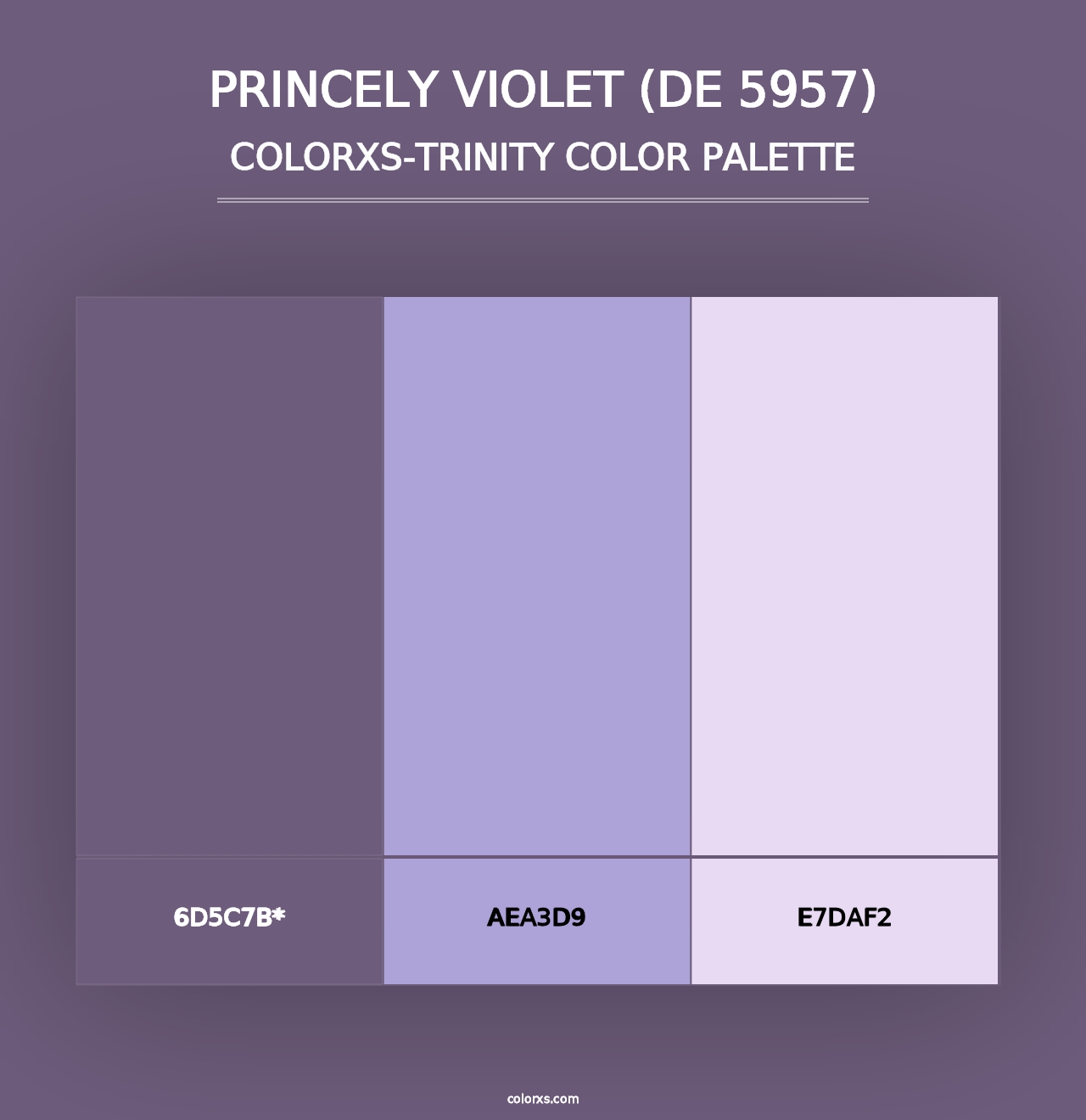 Princely Violet (DE 5957) - Colorxs Trinity Palette