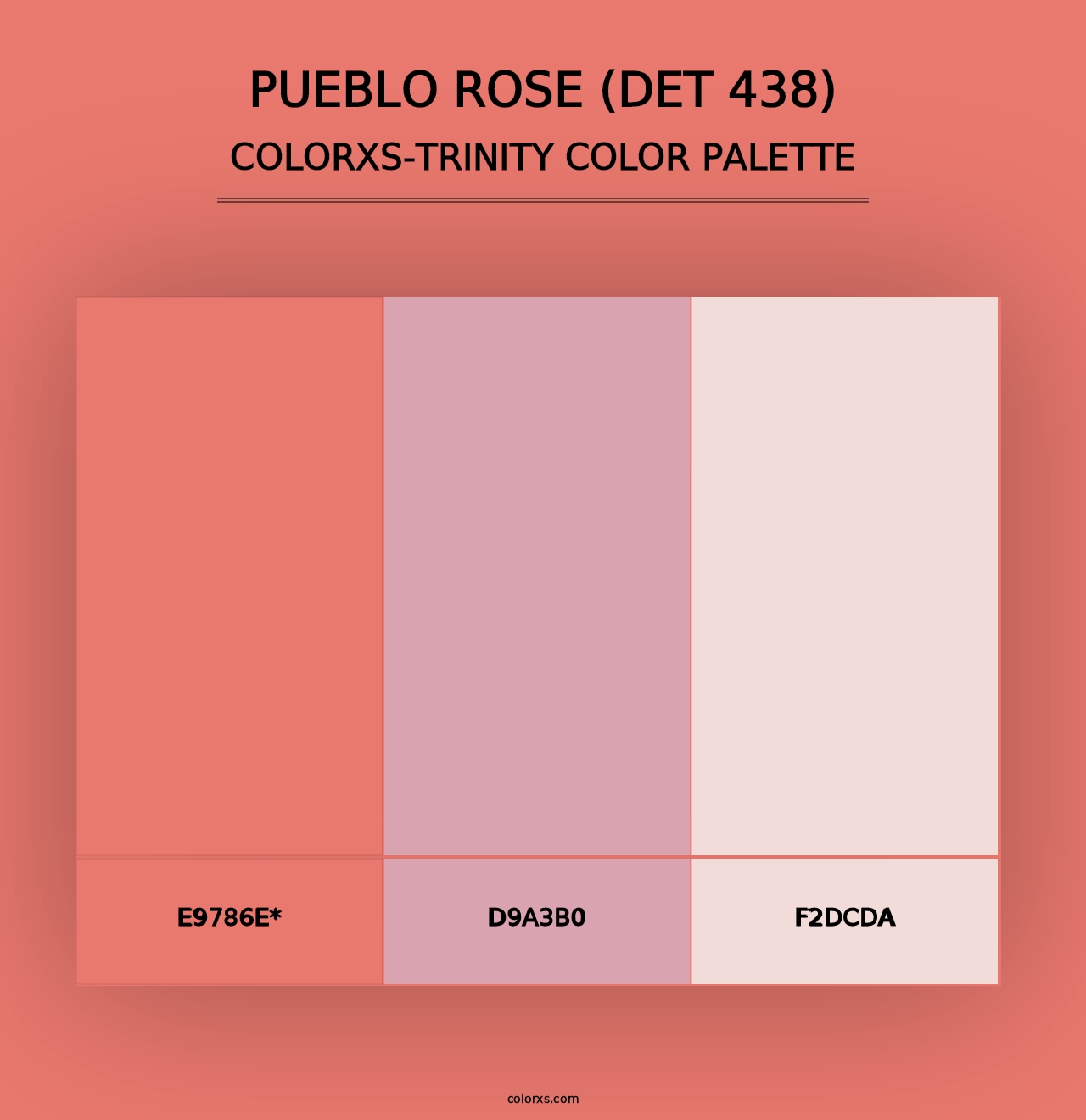 Pueblo Rose (DET 438) - Colorxs Trinity Palette