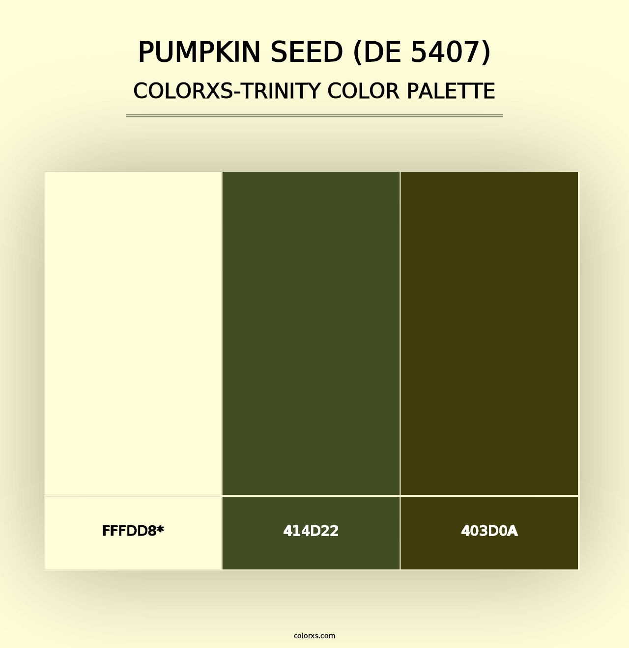 Pumpkin Seed (DE 5407) - Colorxs Trinity Palette