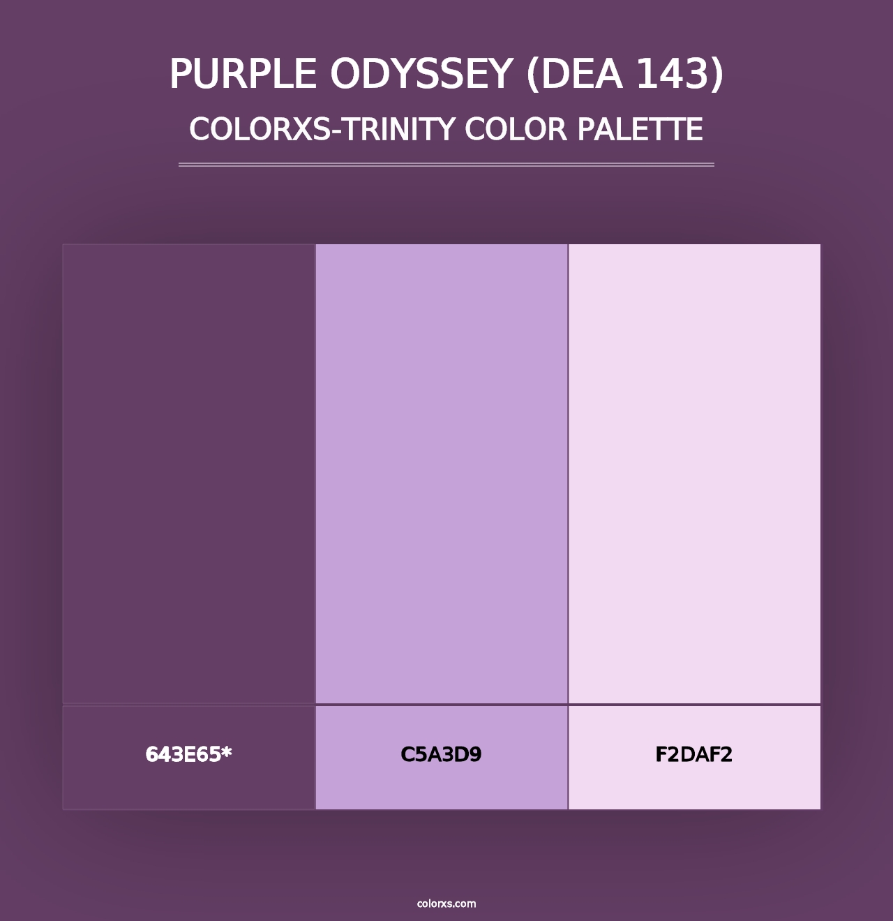 Purple Odyssey (DEA 143) - Colorxs Trinity Palette