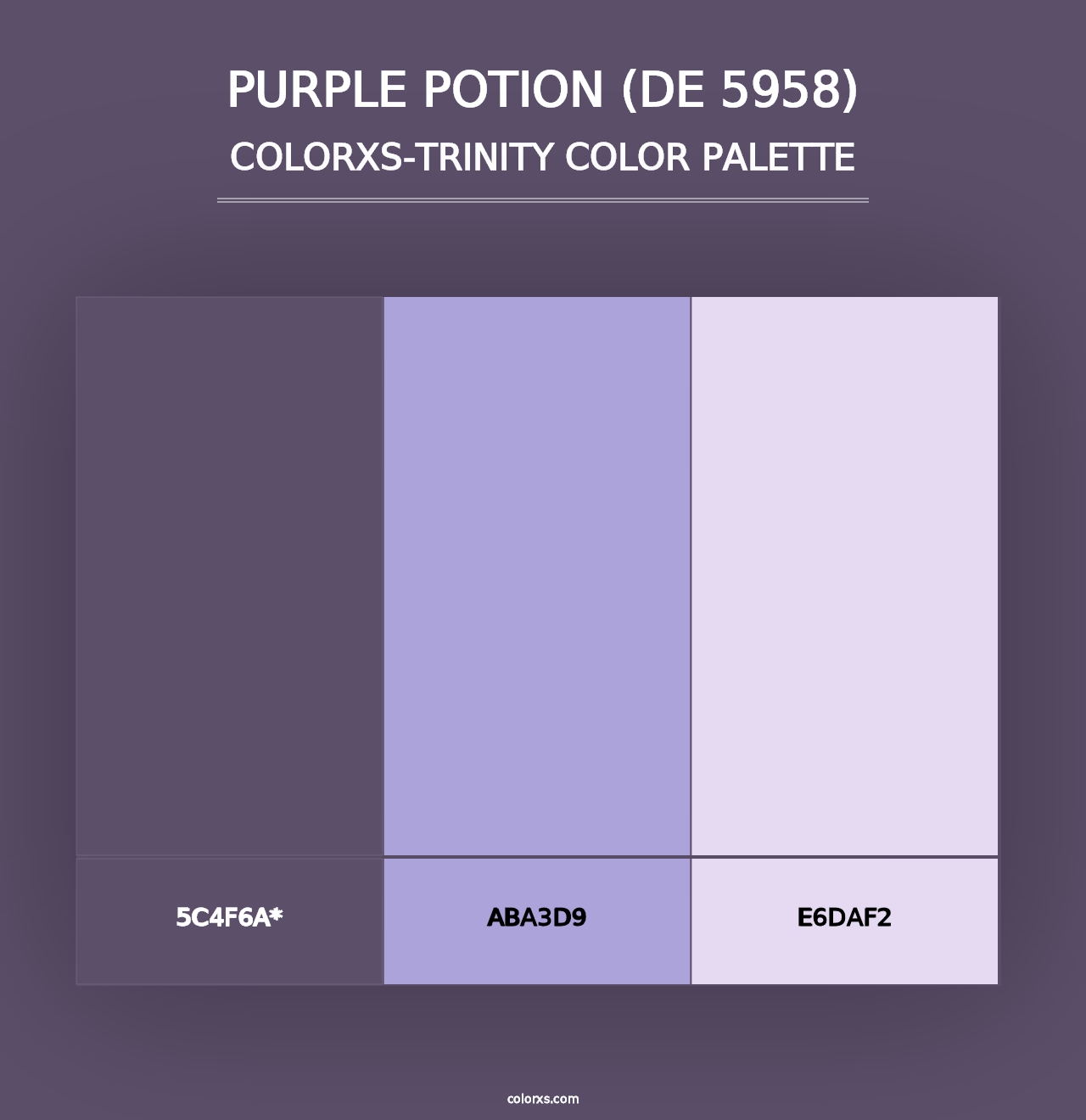 Purple Potion (DE 5958) - Colorxs Trinity Palette