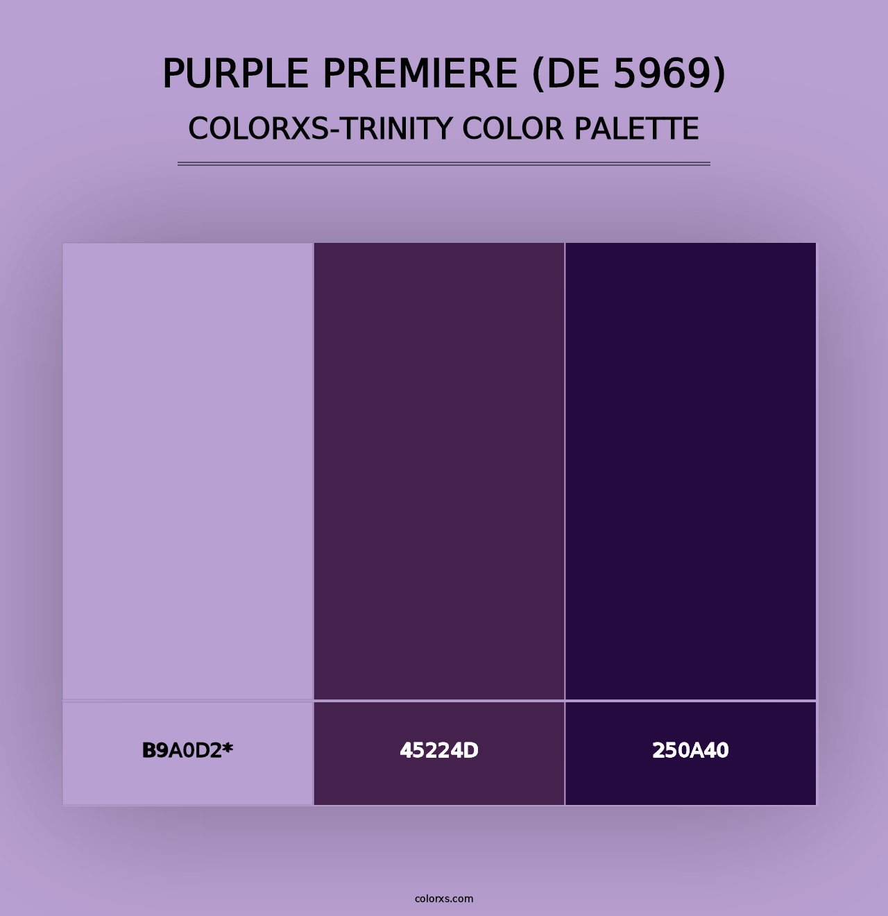 Purple Premiere (DE 5969) - Colorxs Trinity Palette