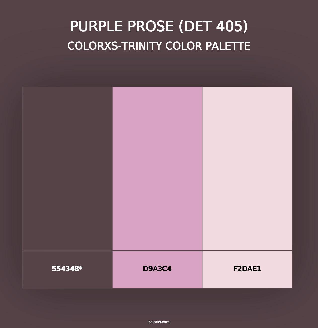 Purple Prose (DET 405) - Colorxs Trinity Palette