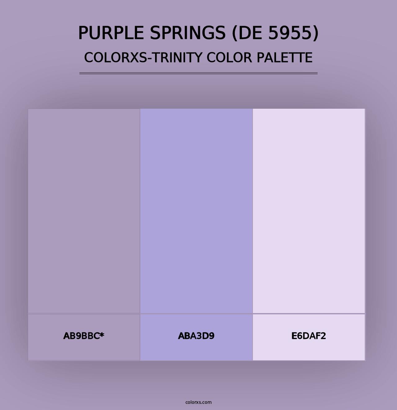 Purple Springs (DE 5955) - Colorxs Trinity Palette