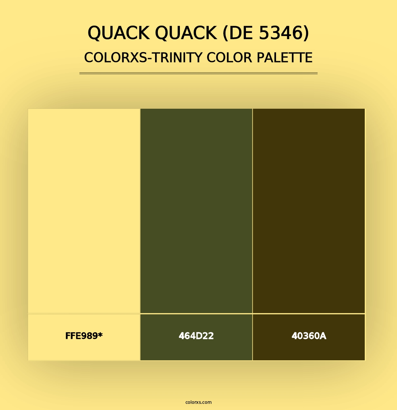 Quack Quack (DE 5346) - Colorxs Trinity Palette