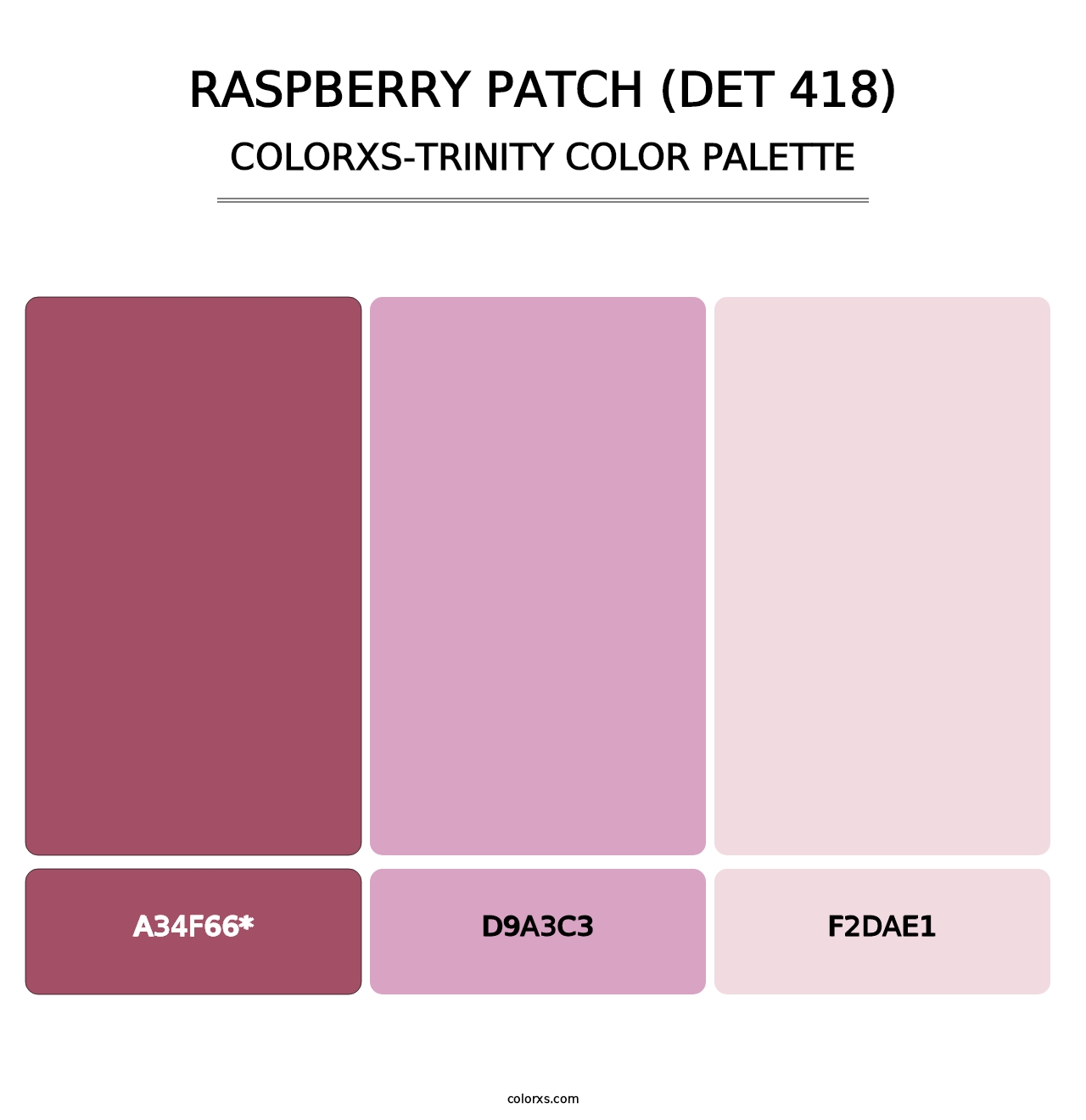 Raspberry Patch (DET 418) - Colorxs Trinity Palette