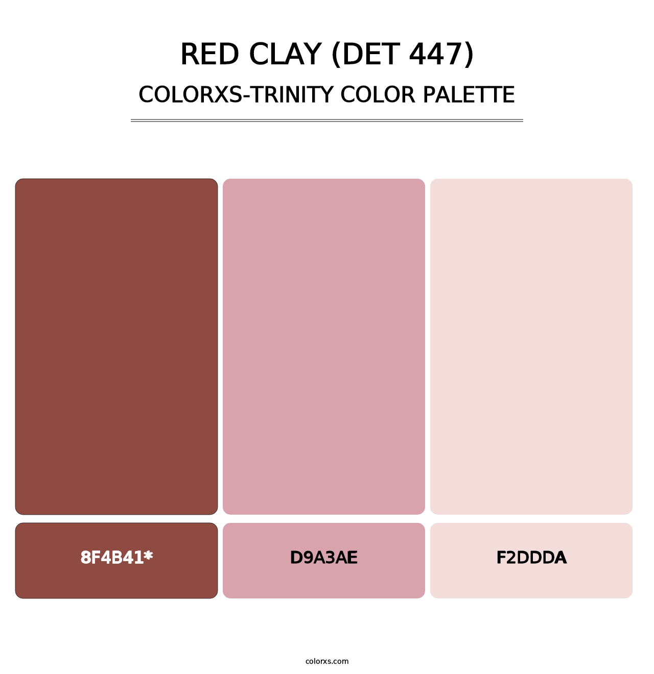 Red Clay (DET 447) - Colorxs Trinity Palette