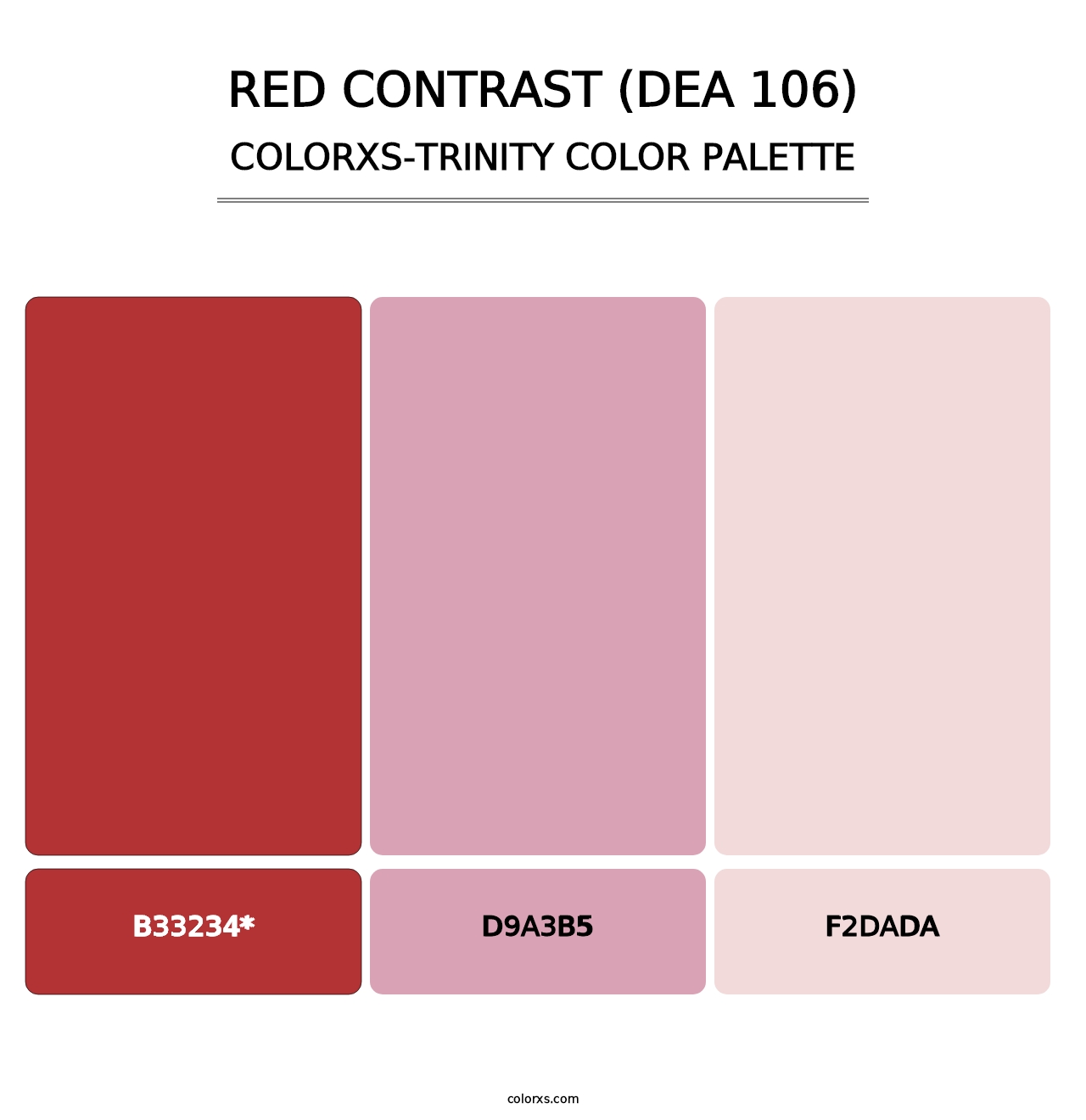 Red Contrast (DEA 106) - Colorxs Trinity Palette