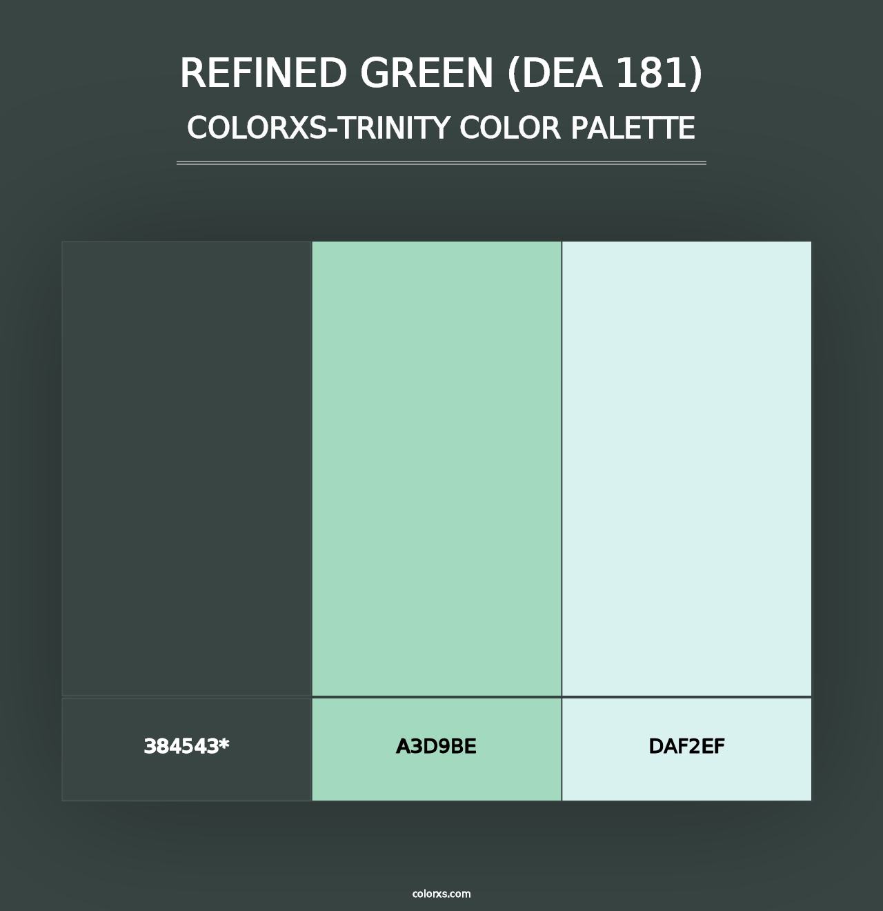 Refined Green (DEA 181) - Colorxs Trinity Palette