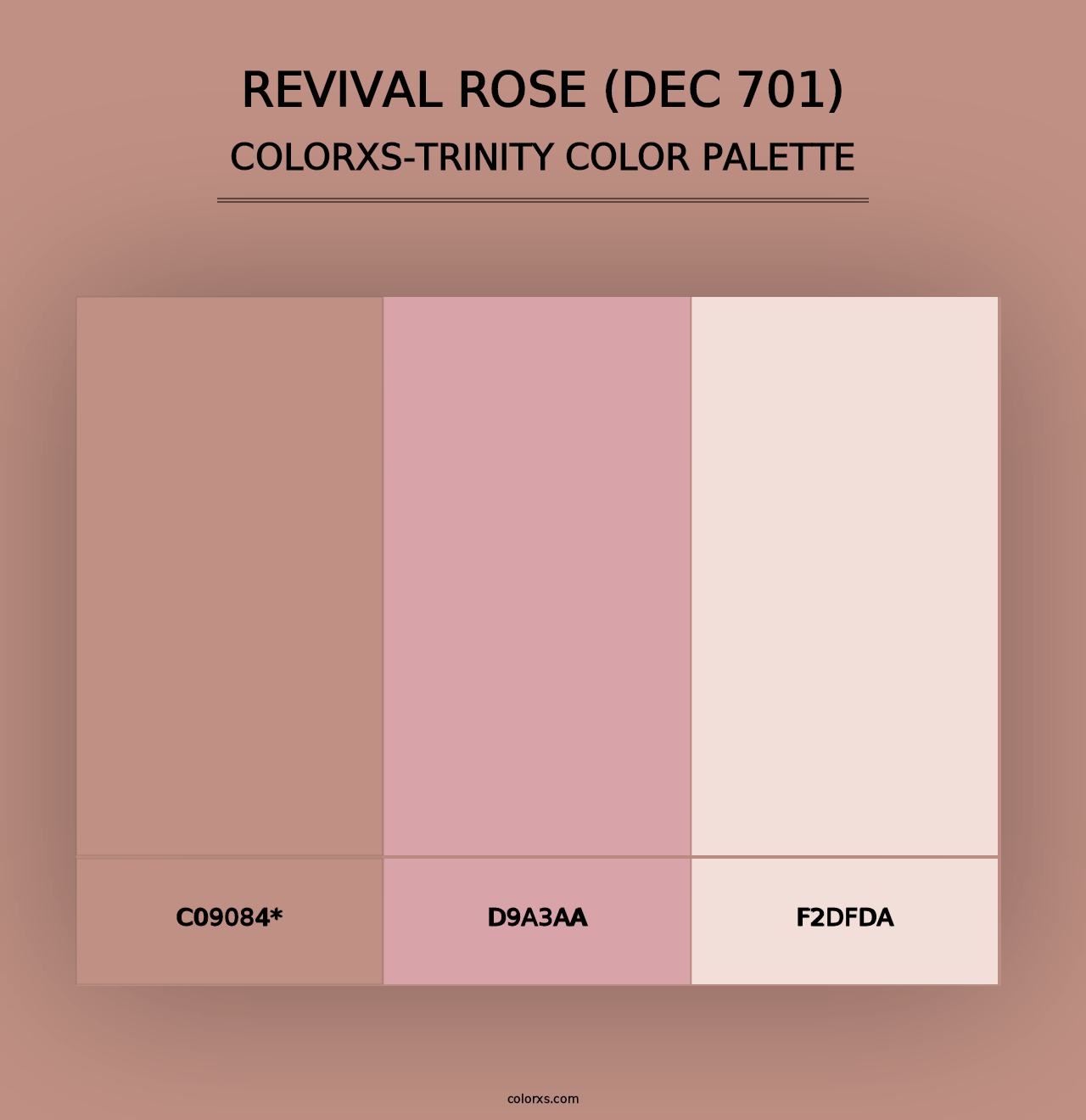 Revival Rose (DEC 701) - Colorxs Trinity Palette