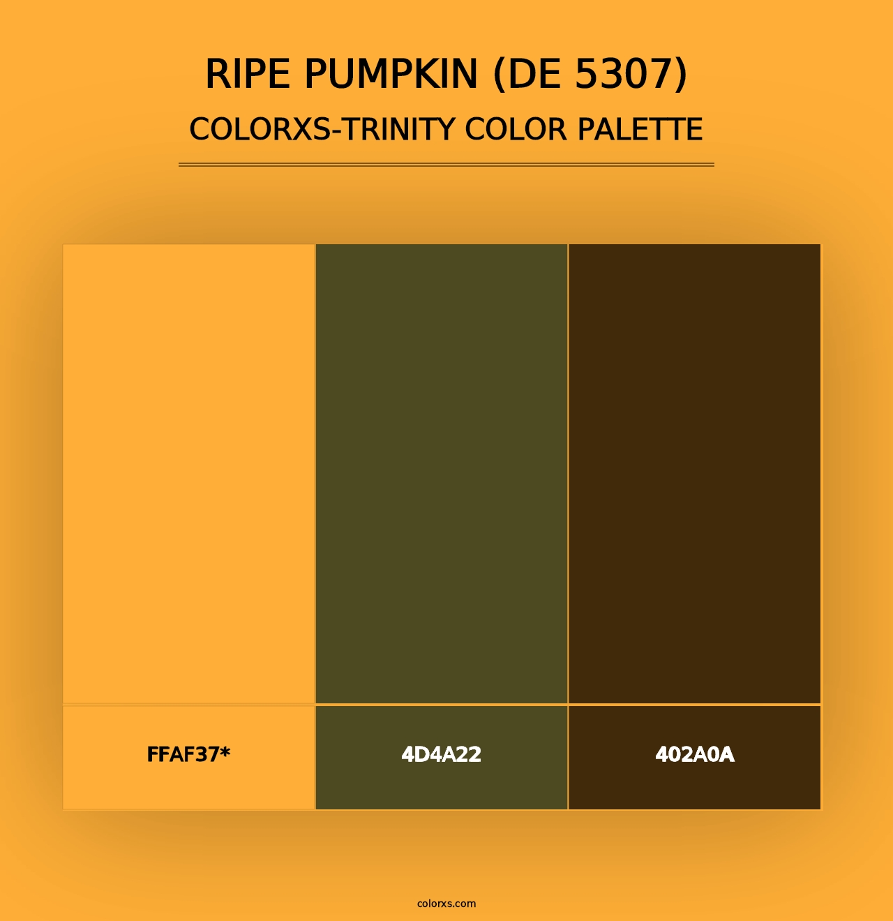 Ripe Pumpkin (DE 5307) - Colorxs Trinity Palette