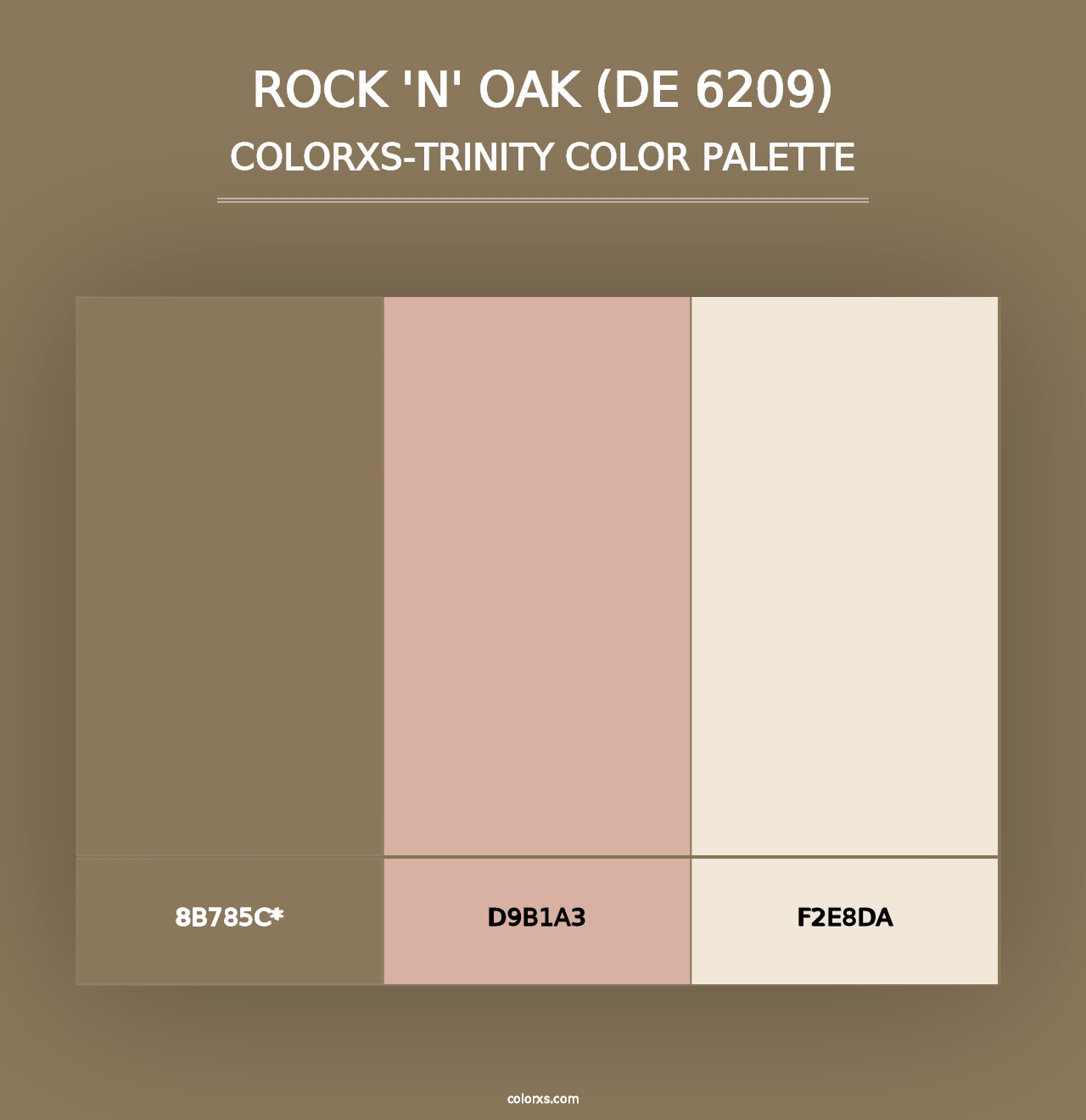 Rock 'n' Oak (DE 6209) - Colorxs Trinity Palette