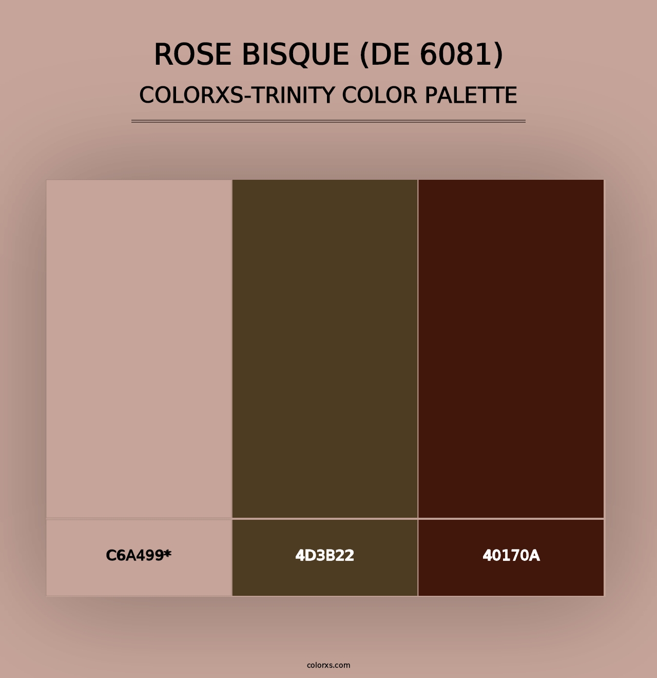 Rose Bisque (DE 6081) - Colorxs Trinity Palette