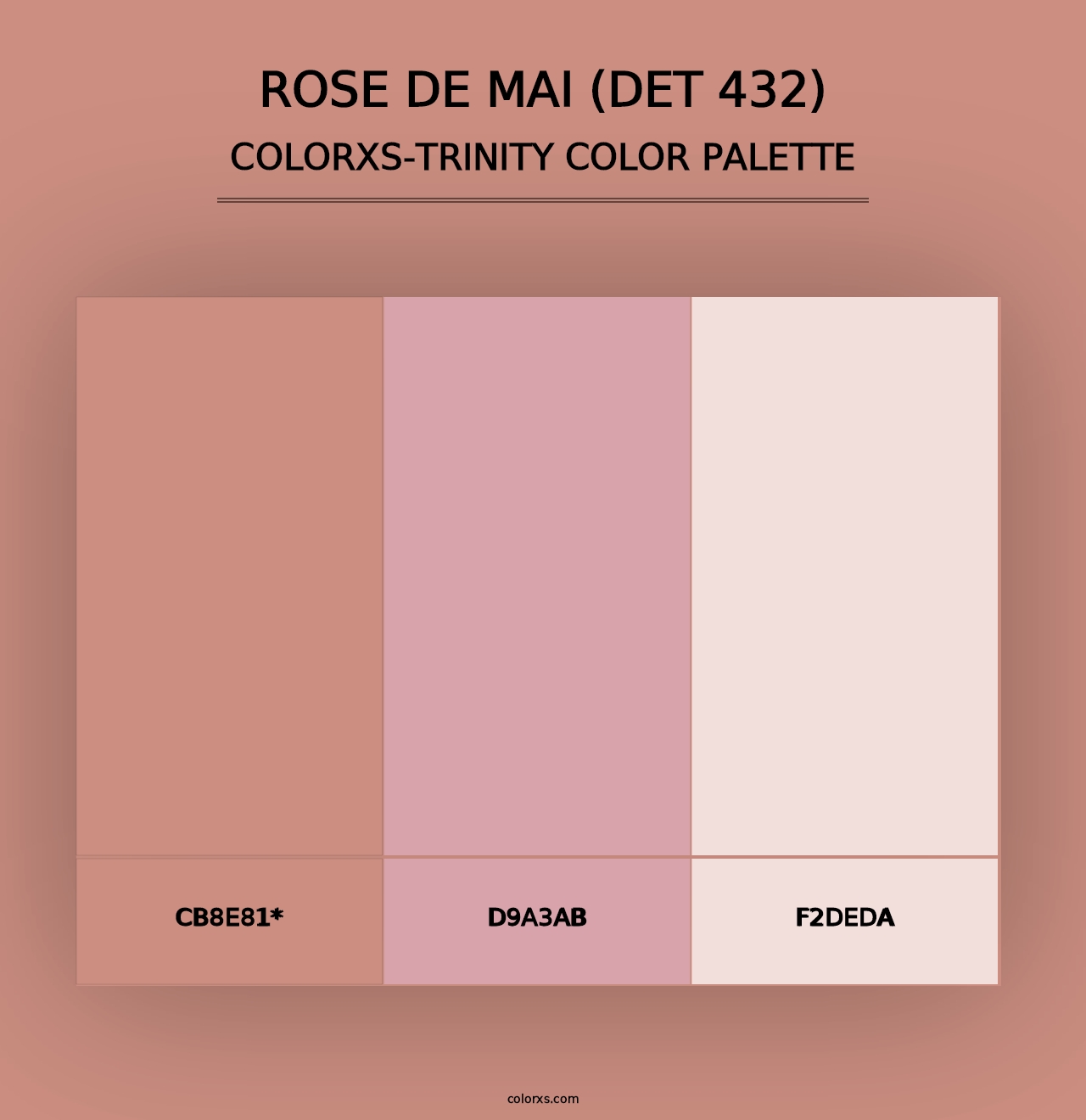 Rose de Mai (DET 432) - Colorxs Trinity Palette