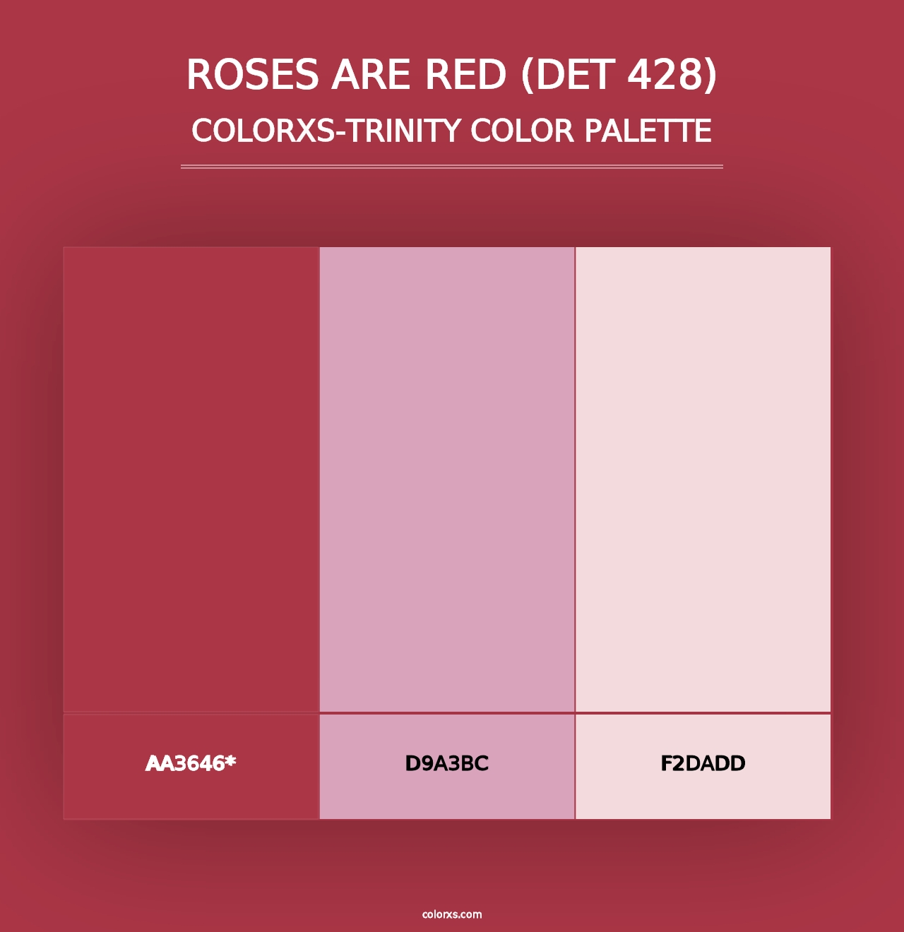 Roses are Red (DET 428) - Colorxs Trinity Palette