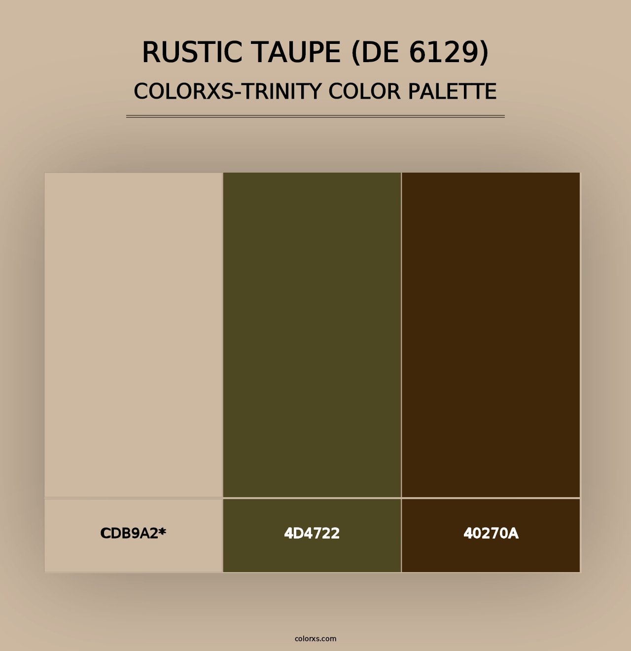 Rustic Taupe (DE 6129) - Colorxs Trinity Palette