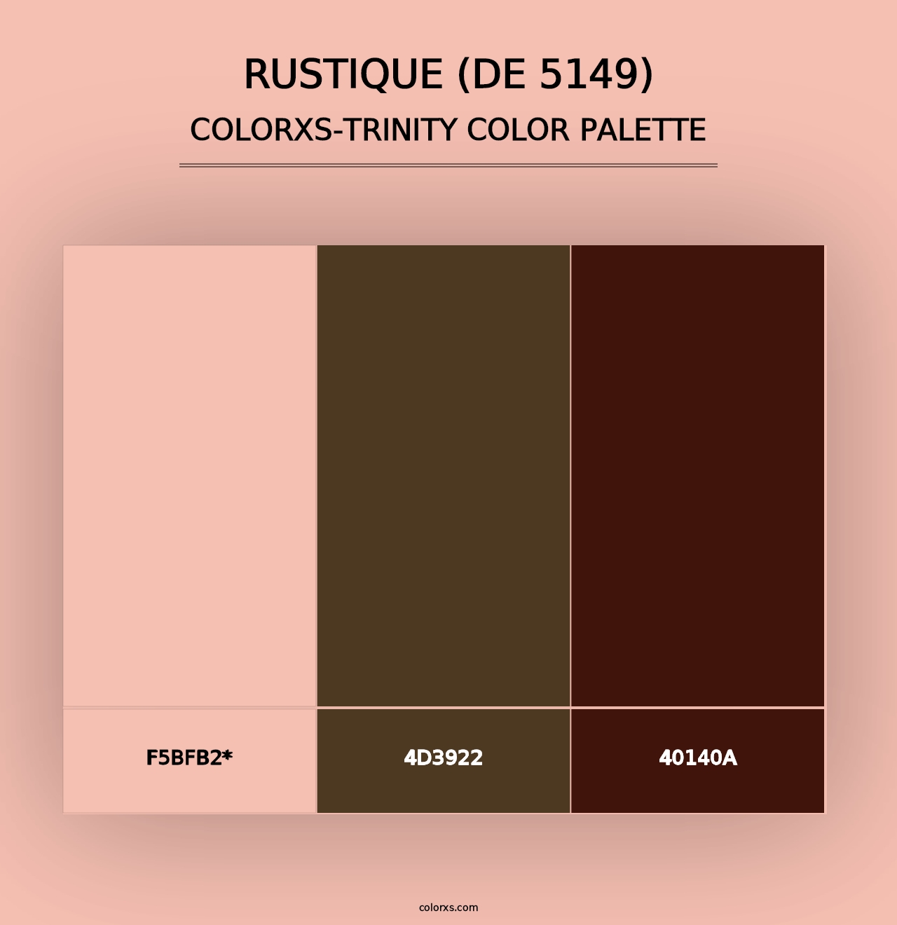 Rustique (DE 5149) - Colorxs Trinity Palette