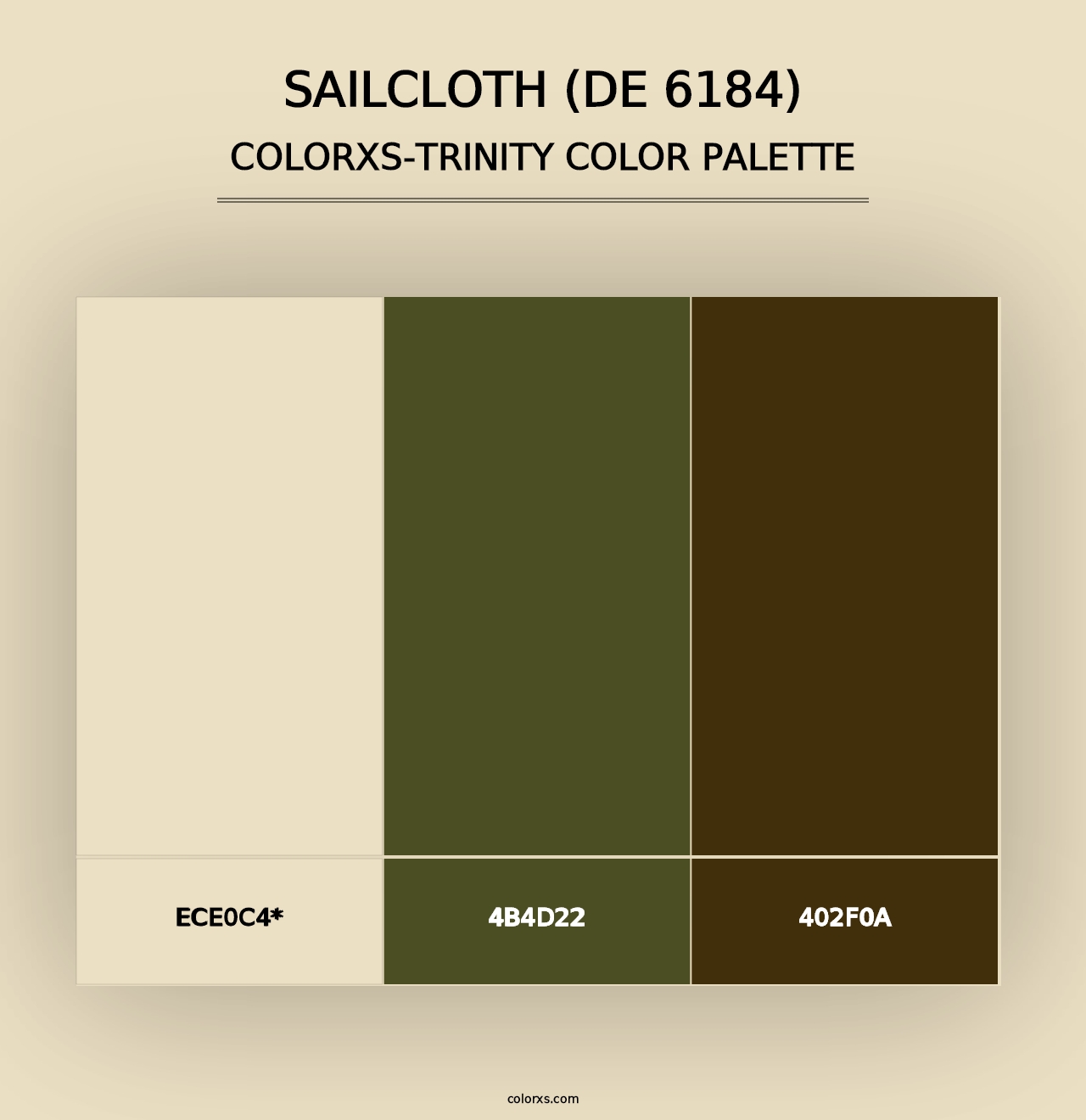 Sailcloth (DE 6184) - Colorxs Trinity Palette