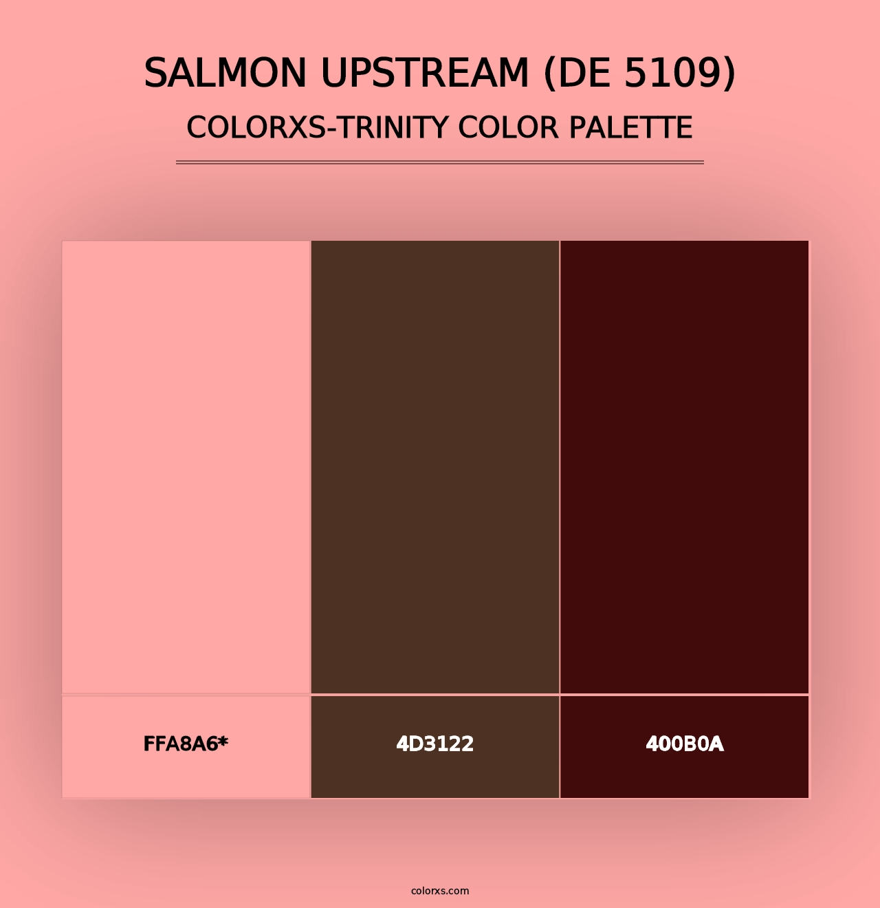 Salmon Upstream (DE 5109) - Colorxs Trinity Palette