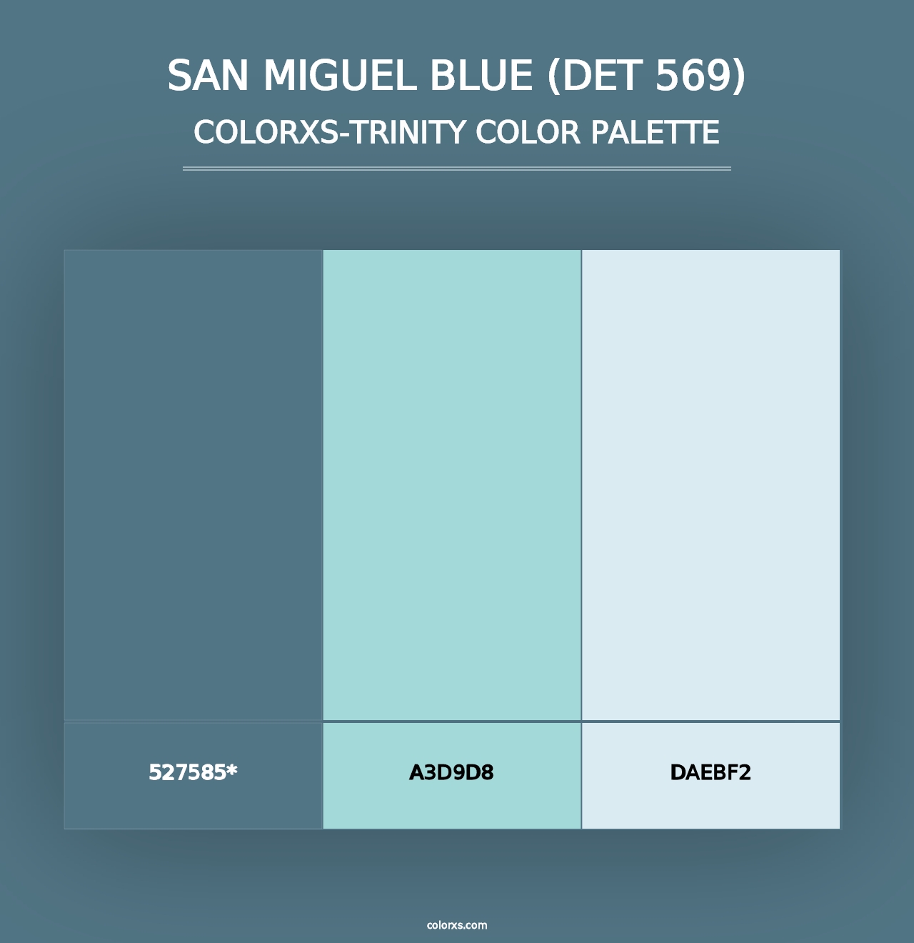 San Miguel Blue (DET 569) - Colorxs Trinity Palette