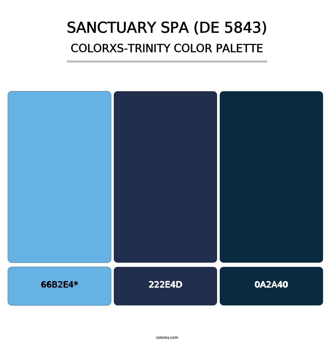 Sanctuary Spa (DE 5843) - Colorxs Trinity Palette