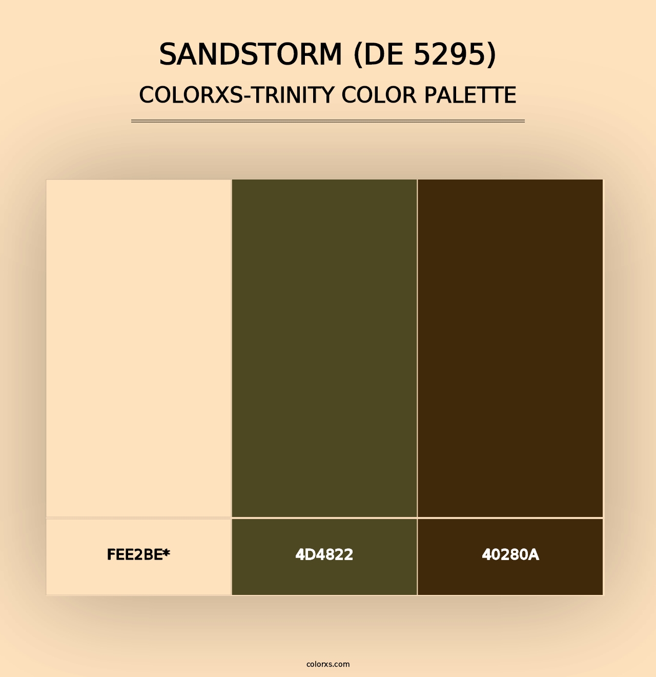 Sandstorm (DE 5295) - Colorxs Trinity Palette