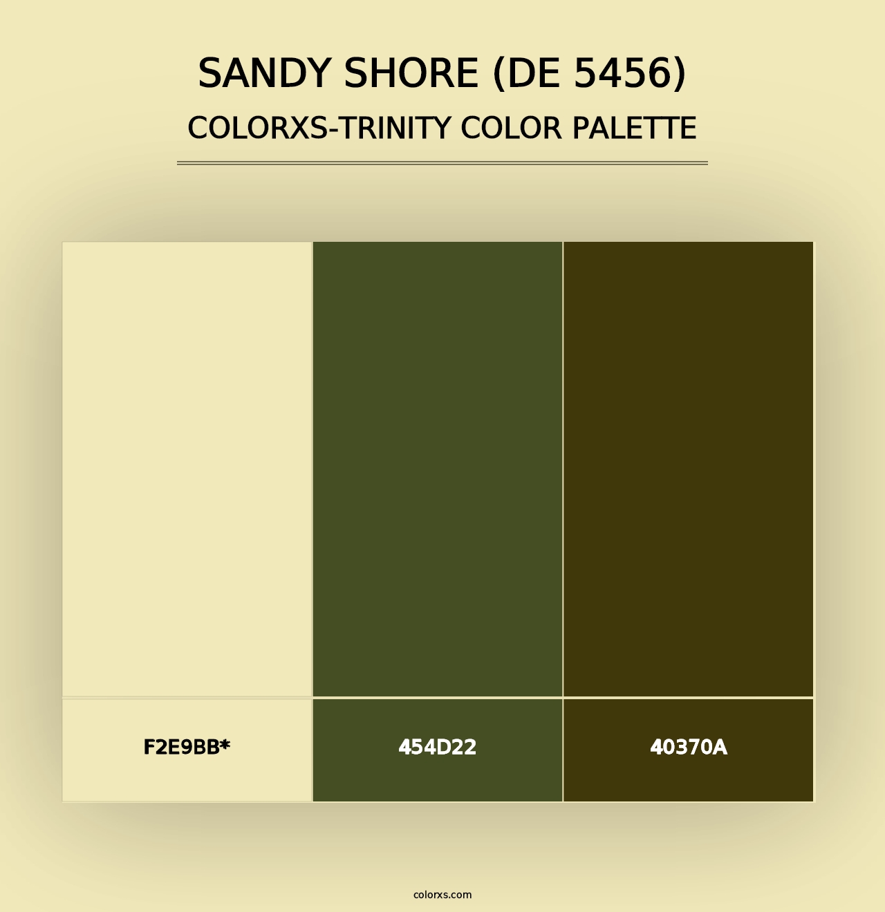 Sandy Shore (DE 5456) - Colorxs Trinity Palette