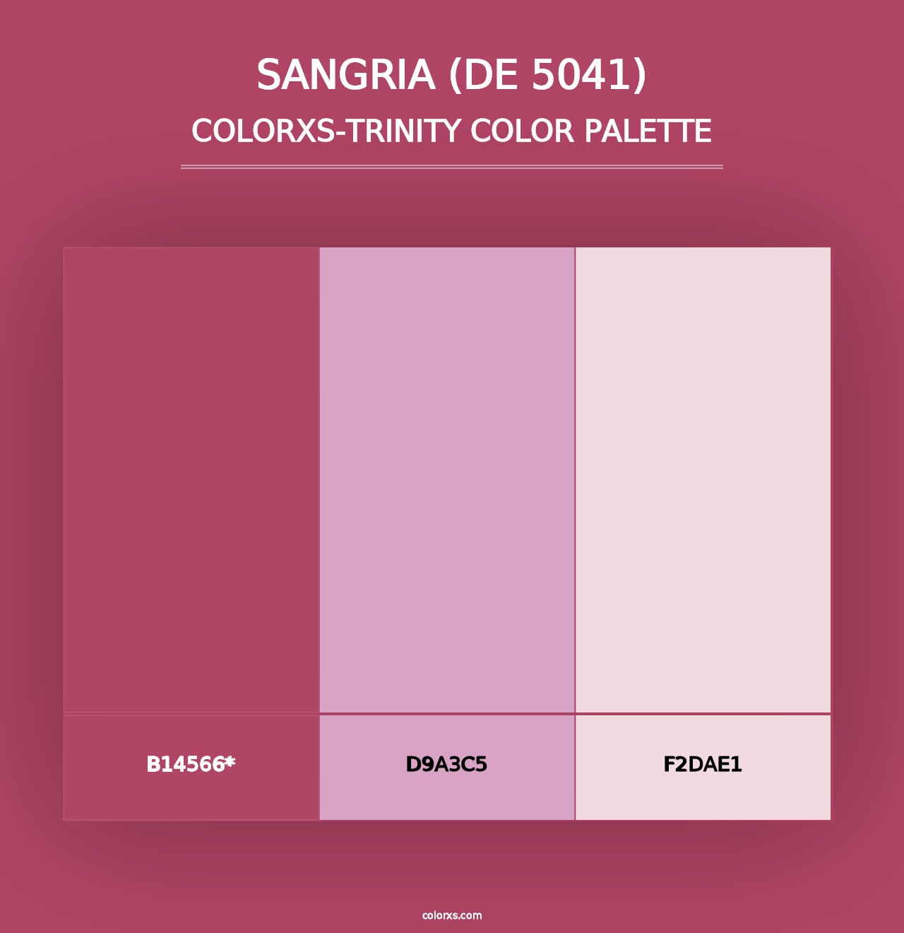 Sangria (DE 5041) - Colorxs Trinity Palette