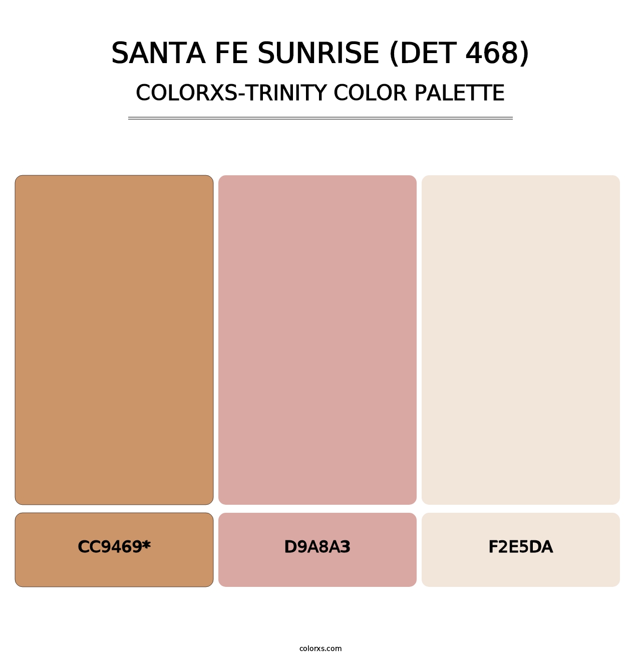 Santa Fe Sunrise (DET 468) - Colorxs Trinity Palette